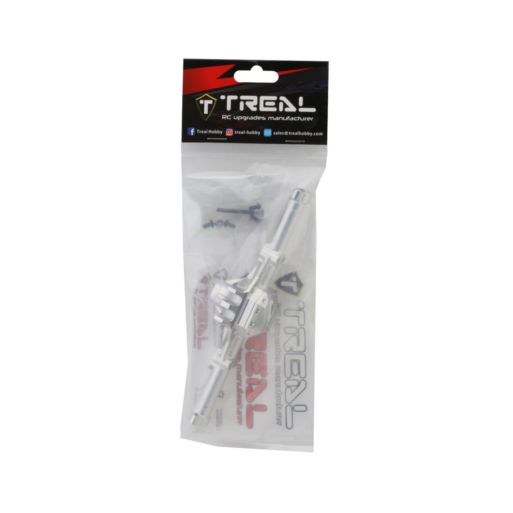 Treal #X003BTUBSJ Treal Hobby Element RC Enduro Aluminum Rear Axle Housing (Silver)