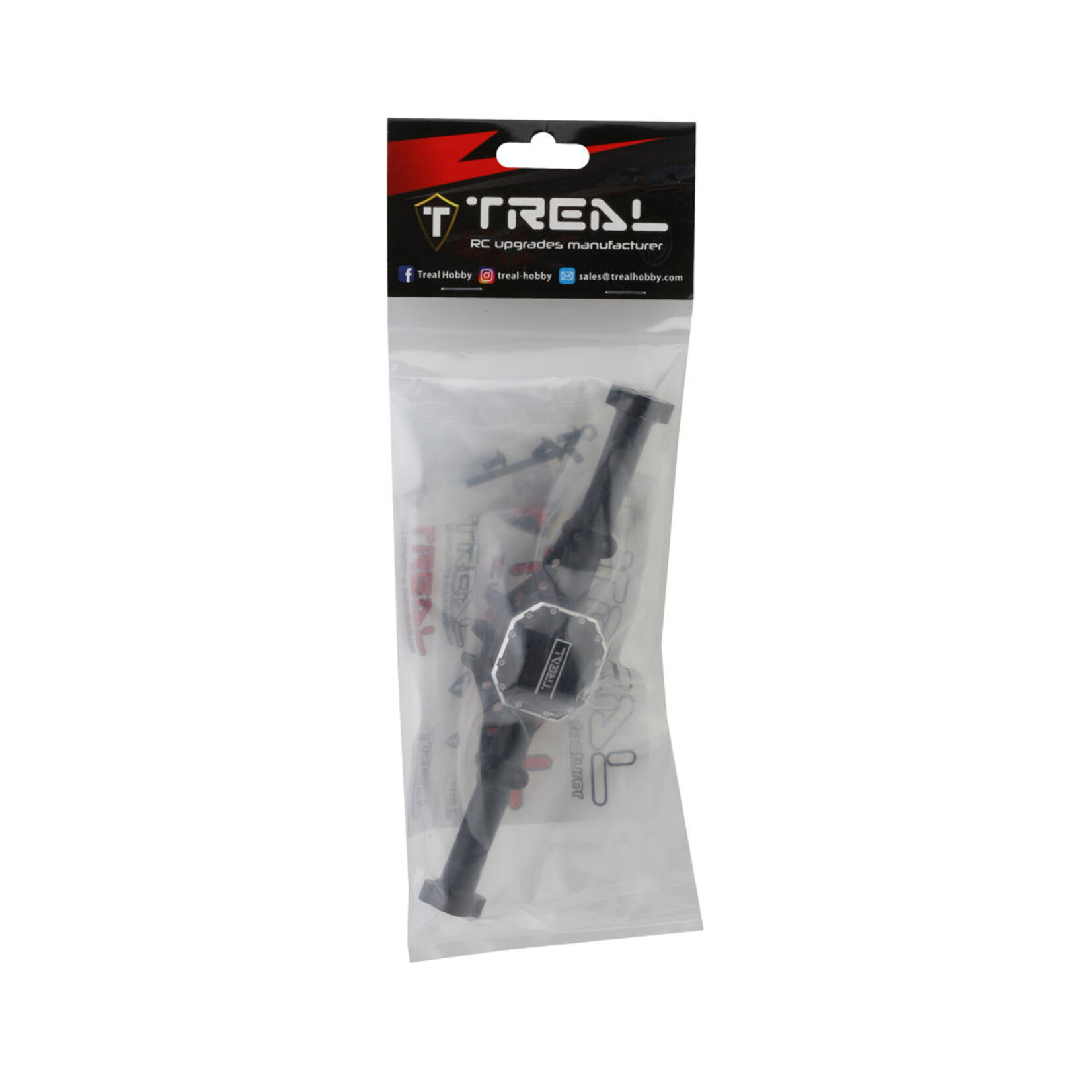 Treal #X003BTMX21 Treal Hobby Element RC Enduro Aluminum Rear Axle Housing (Black)