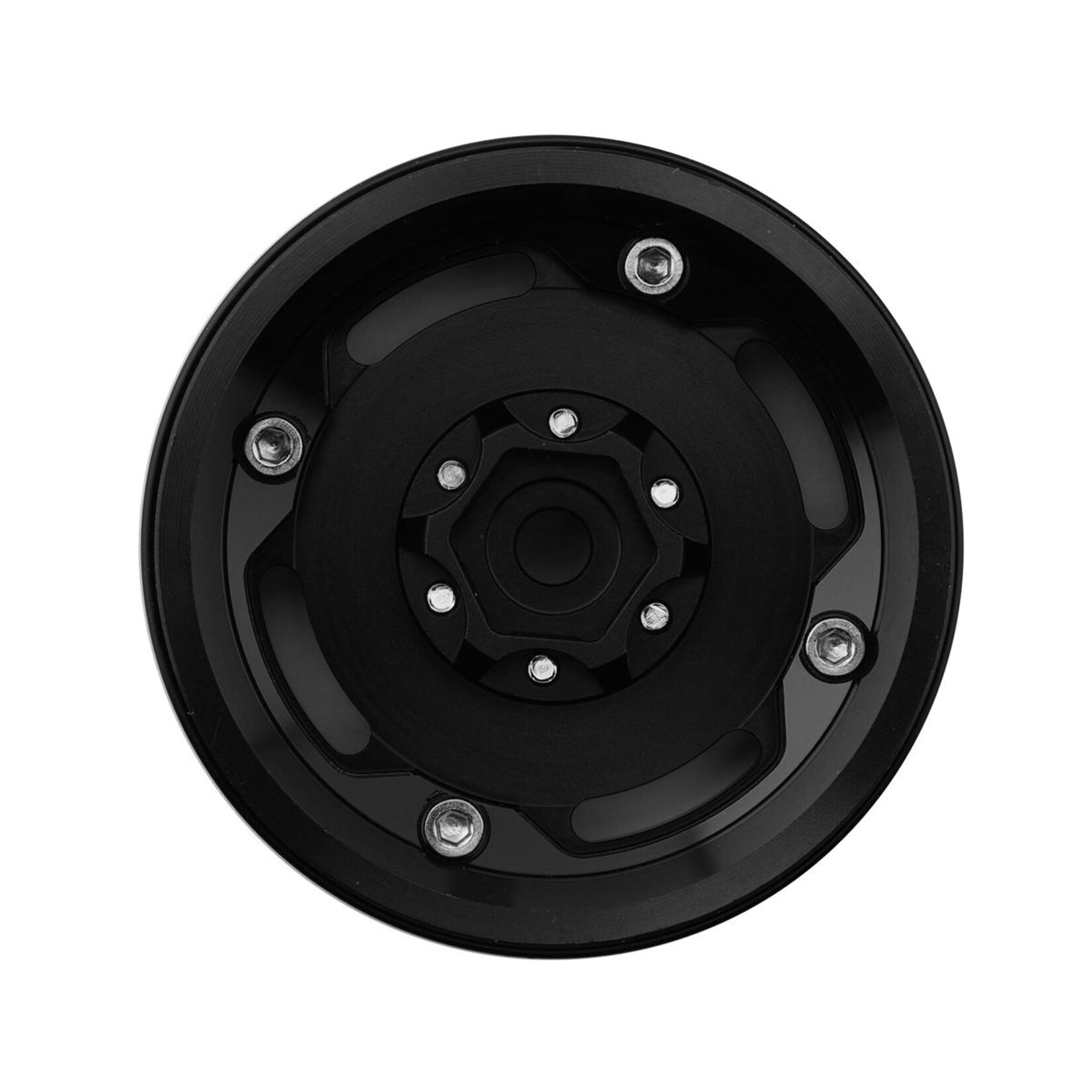 Treal #X0042UXAGV Treal Hobby Type P 1.9" Heavy Duty Vintage Style Wheels (Black) (4) (127.3g)