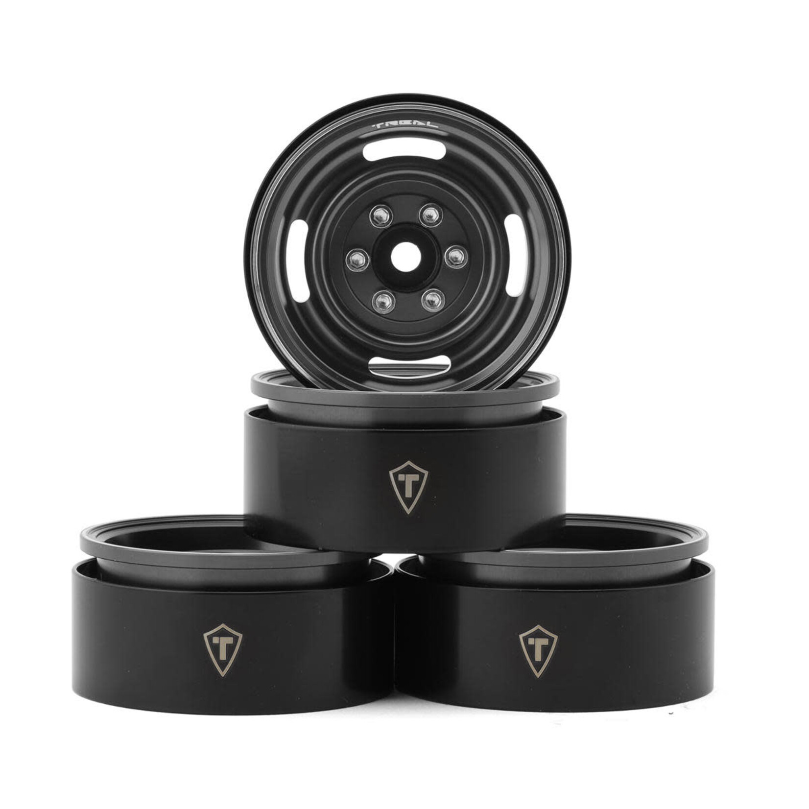 Treal #X0042UQPU9 Treal Hobby Type P 1.9" Heavy Duty Vintage Style Wheels (Grey) (4) (127.3g)