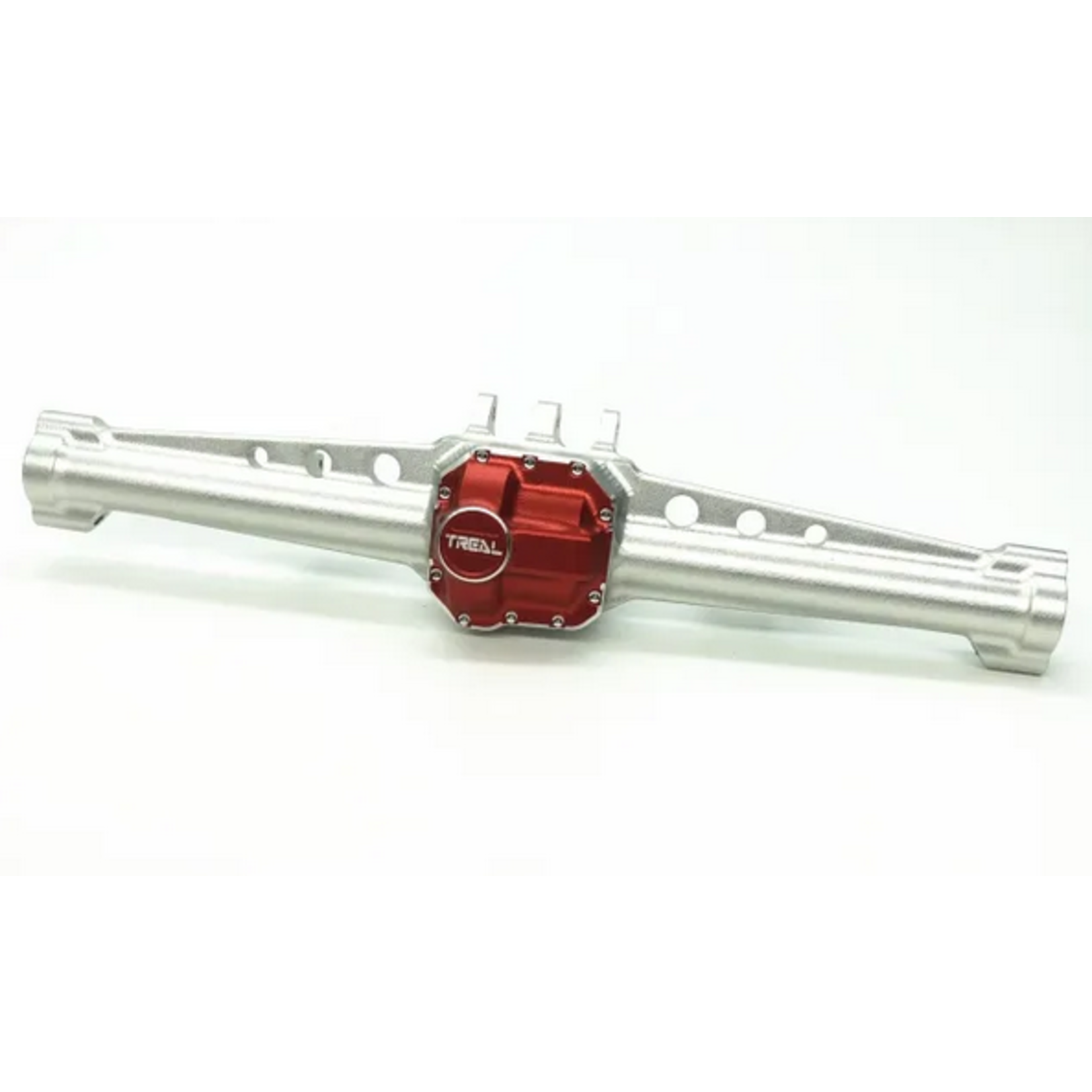 Treal #X002ZI6K2NTreal Axial SCX10 II AR44 Rear Axle (Silver/Red)