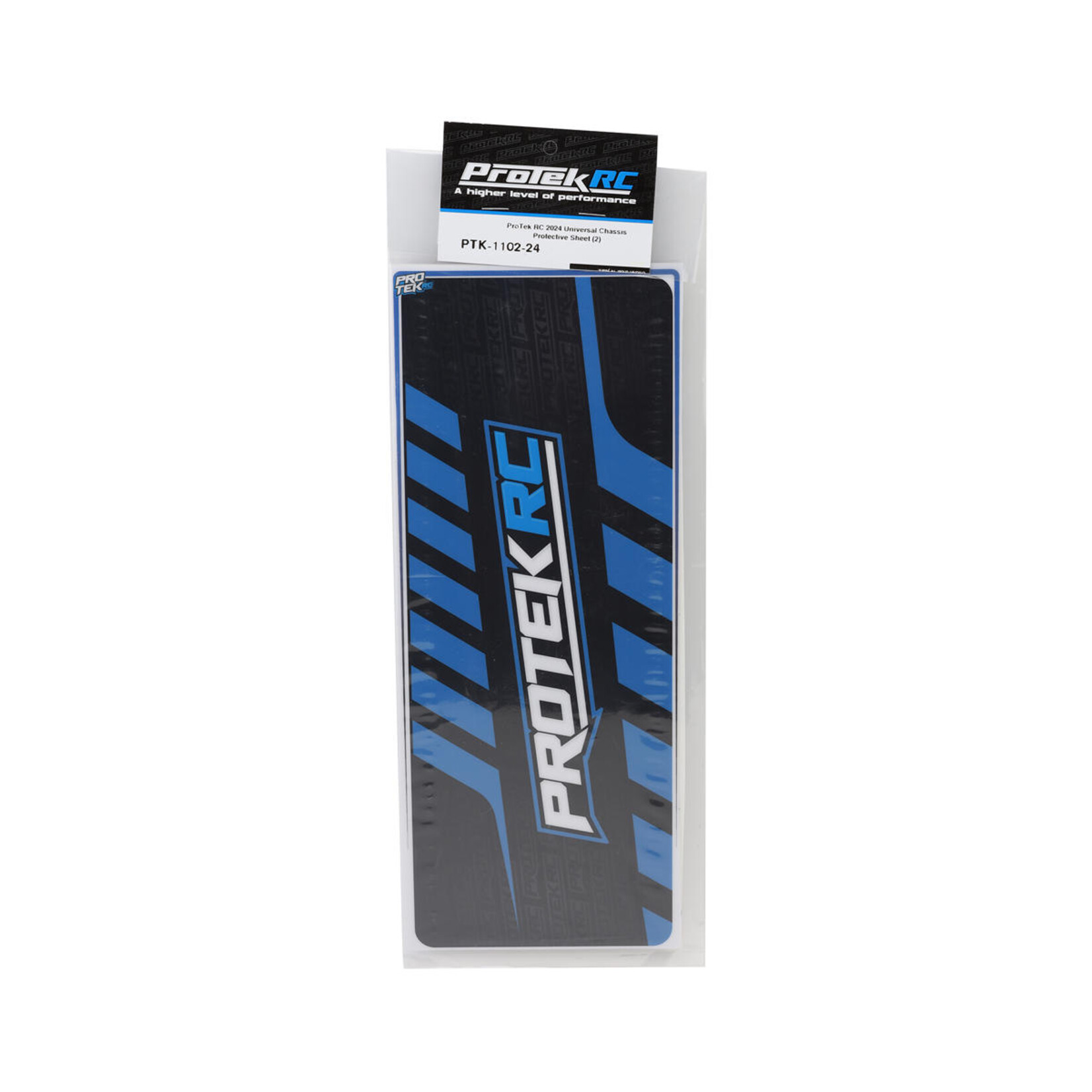 ProTek RC #PTK-1102-24 ProTek RC 2024 Universal Chassis Protector Sheet (Blue/Black) (2) (12.5x33.5cm)