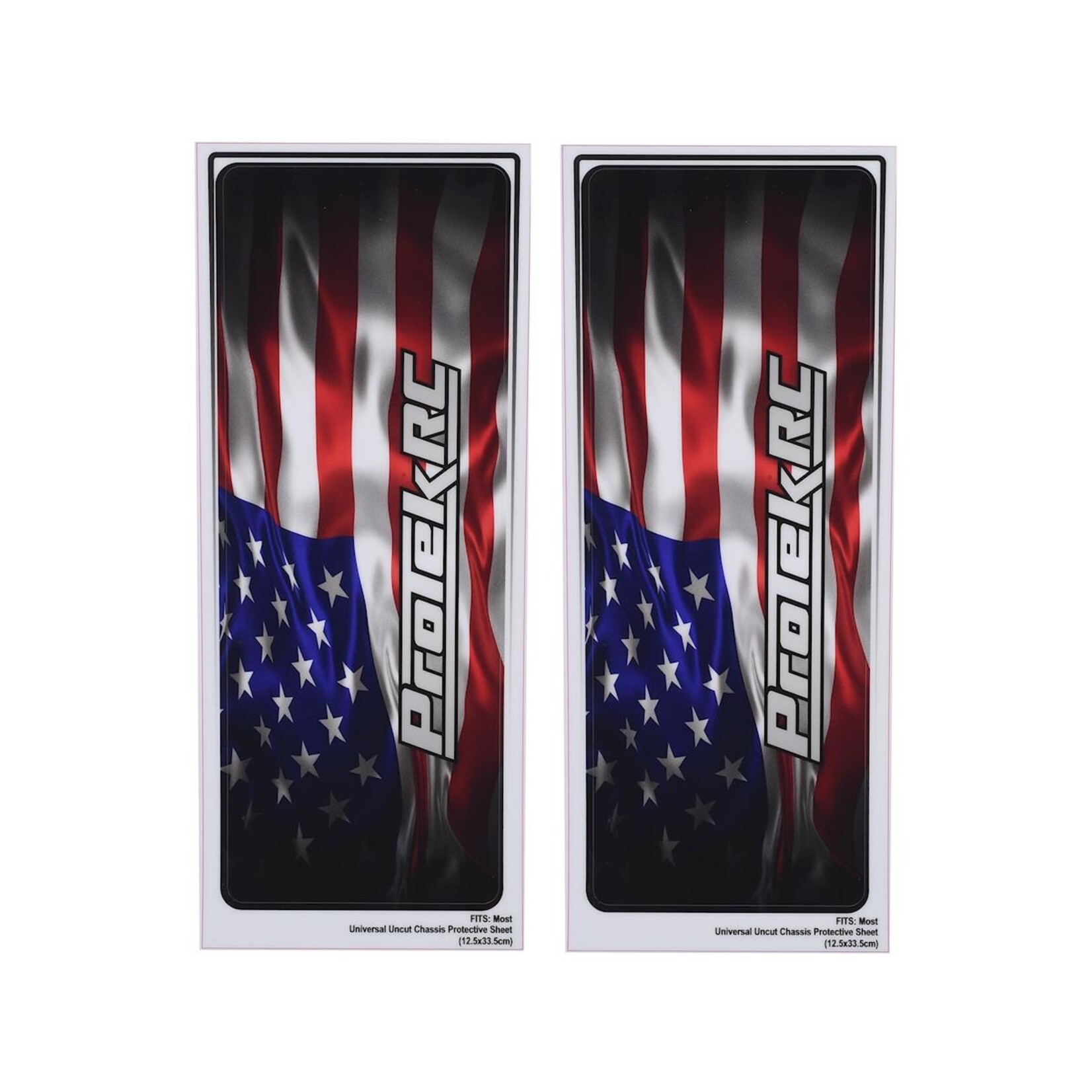 ProTek RC #PTK-1102-USA ProTek RC Universal Chassis Protective Sheet (USA) (2) (12.5x33.5cm)