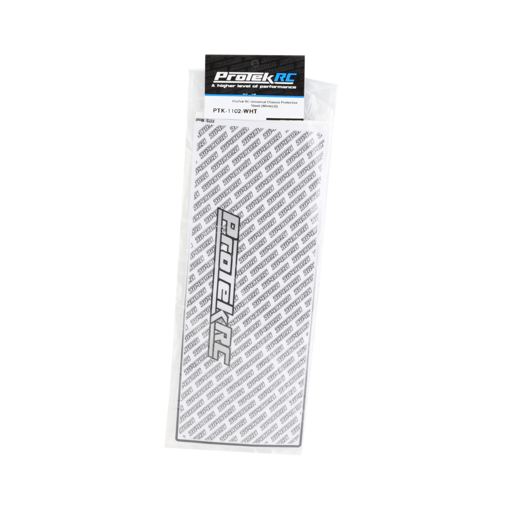 ProTek RC #PTK-1102-WHT ProTek RC Universal Chassis Protective Sheet (White) (2) (12.5x33.5cm)