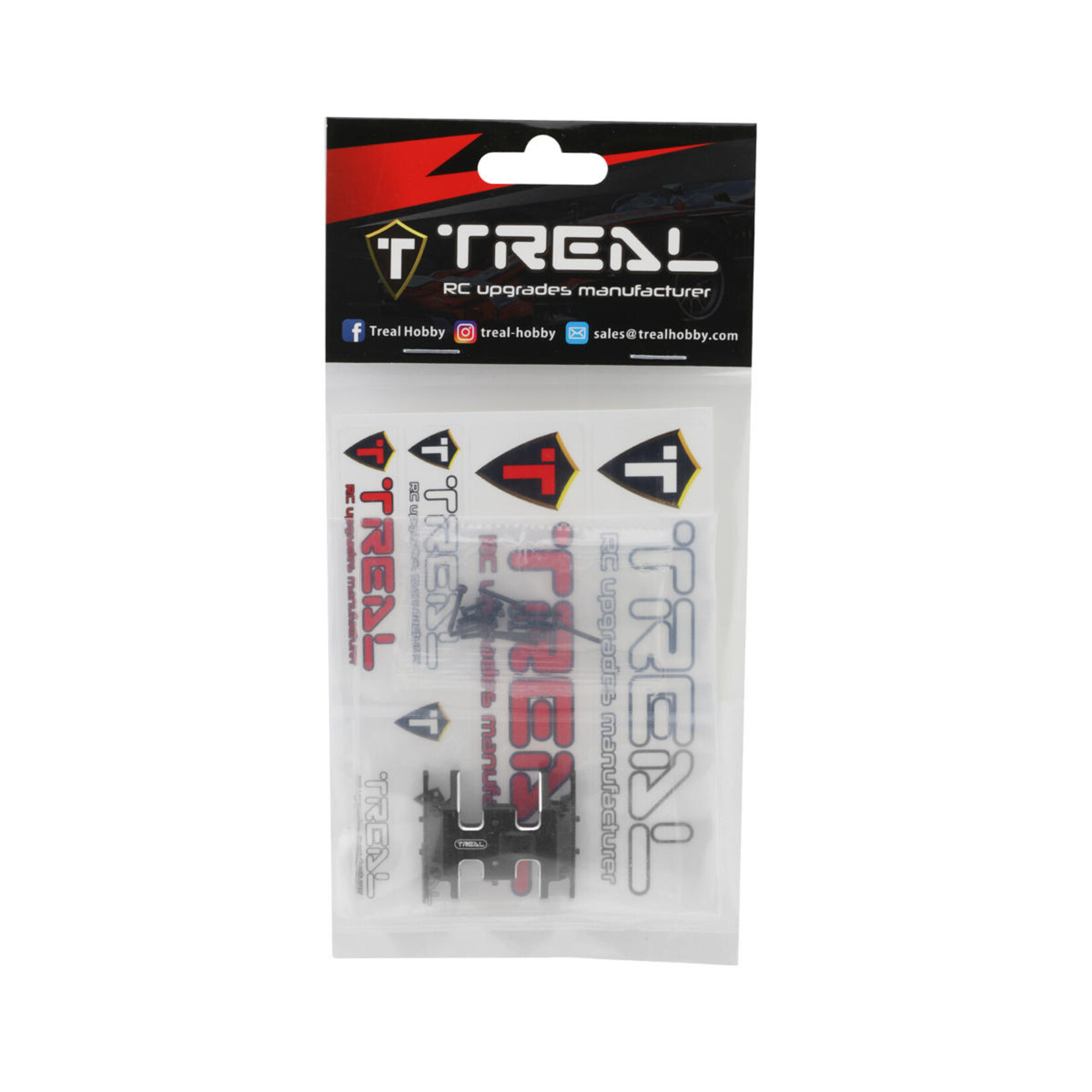 Treal #X002MDL4N1 Treal Hobby SCX24 Aluminum Skid Plate (Black)