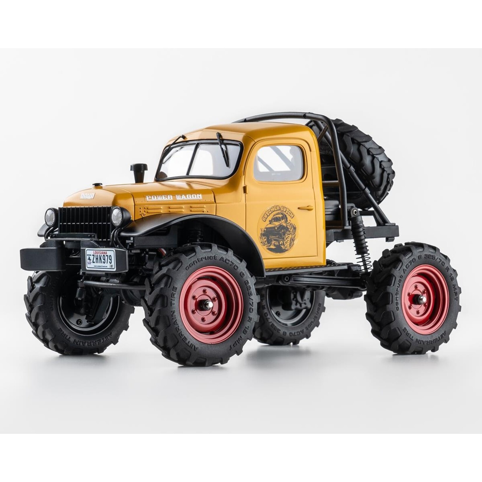 FMS FMS FCX24 Power Wagon 1/24 Scale Micro Rock Crawler w/Hard Body (Yellow) #12401YL