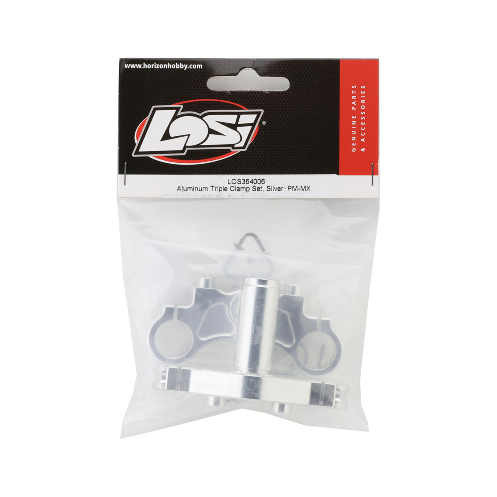 Losi Losi Promoto-MX Aluminum Triple Clamp Set (Silver) #LOS364006
