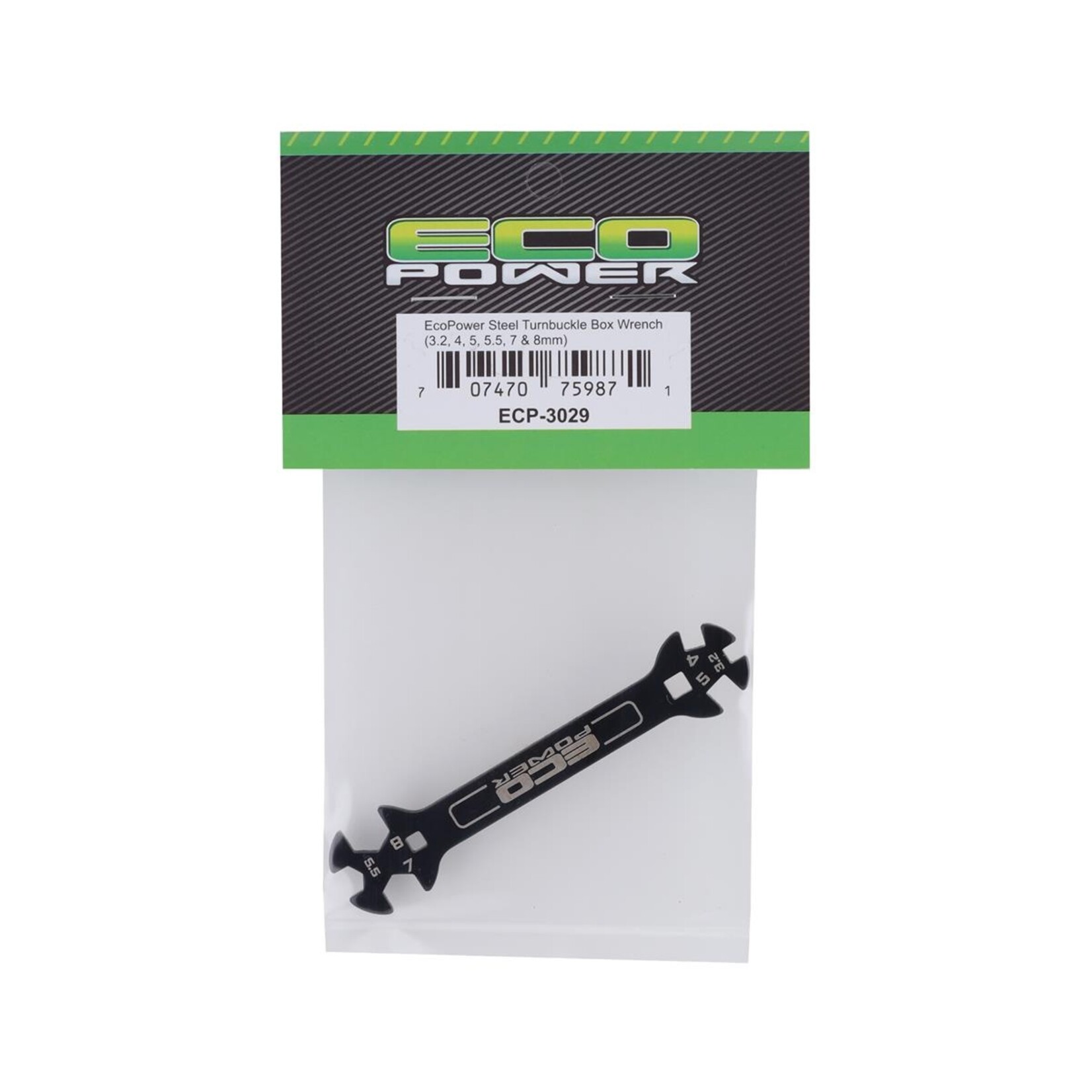 EcoPower EcoPower Steel Turnbuckle Box Wrench (3.2, 4, 5, 5.5, 7 & 8mm) #ECP-3029