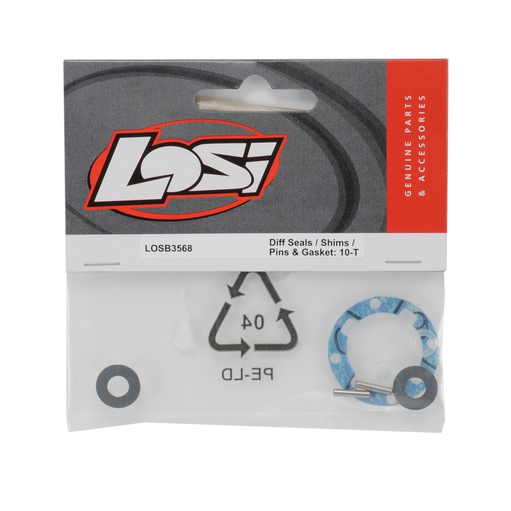 Losi #LOSB3568 Losi Differential Seals w/Gasket & Hardware (Ten-T)
