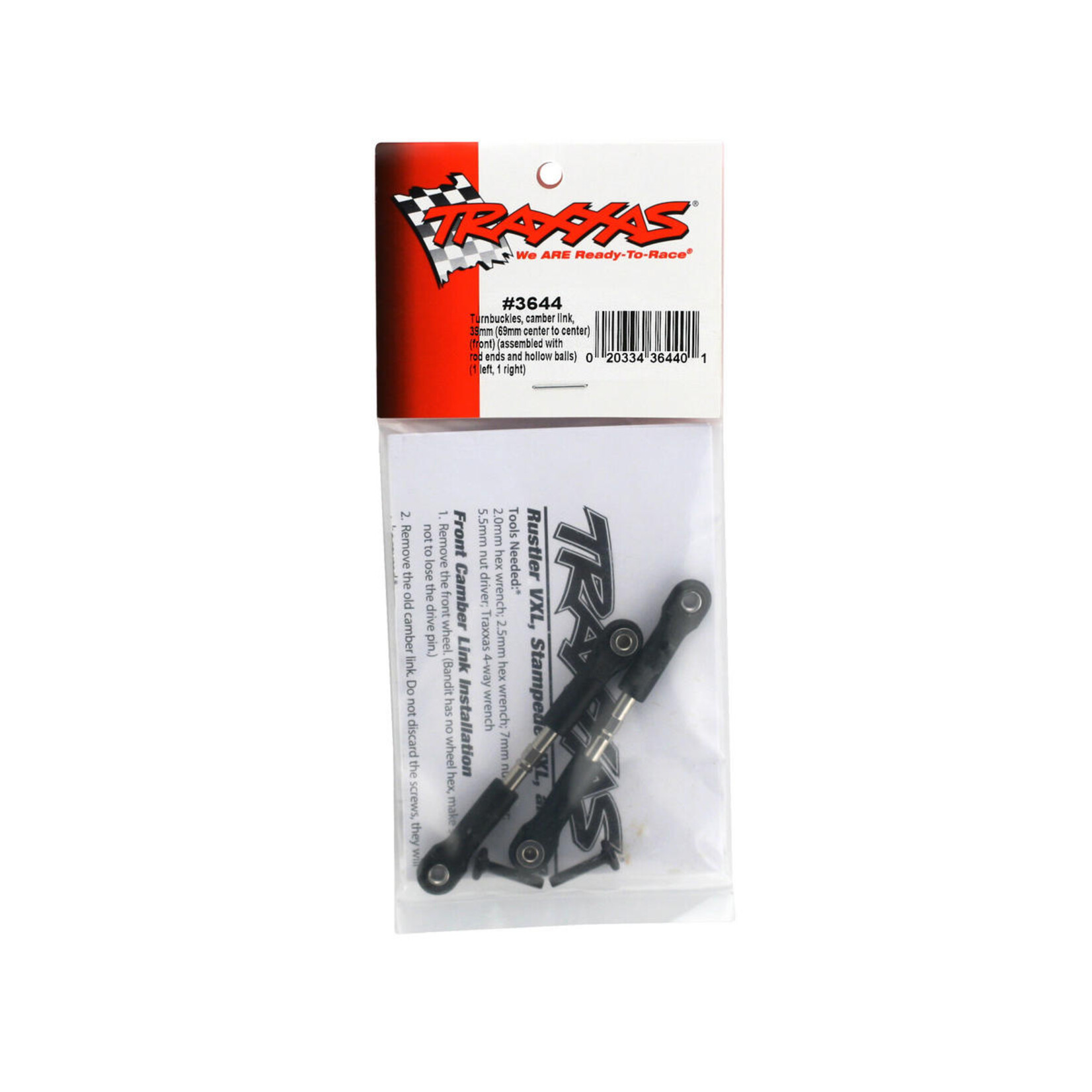 Traxxas #3644 Traxxas 39mm Camber Link Turnbuckle (2)