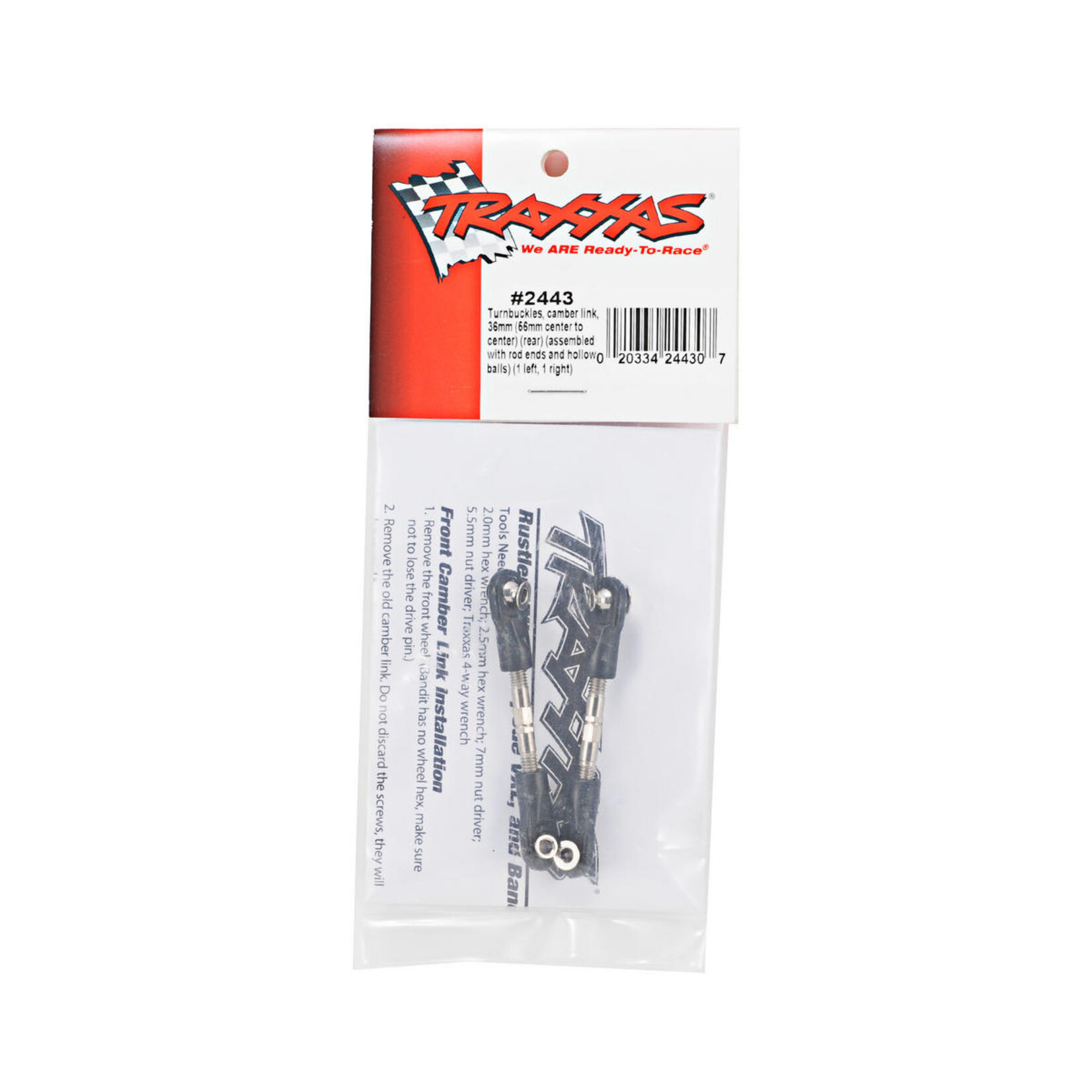 Traxxas #2443 Traxxas 36mm Camber Link Turnbuckle Set (2)