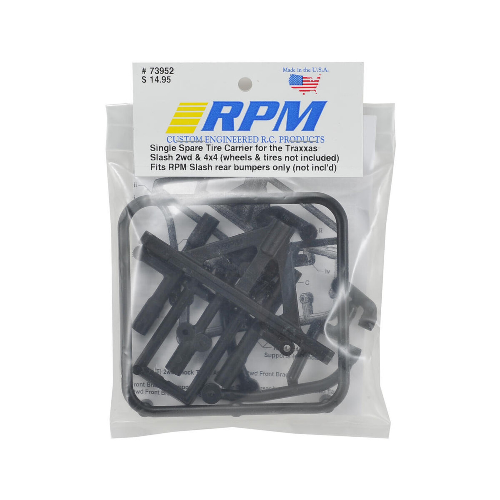 RPM RPM Traxxas Slash Single Spare Tire Carrier #73952