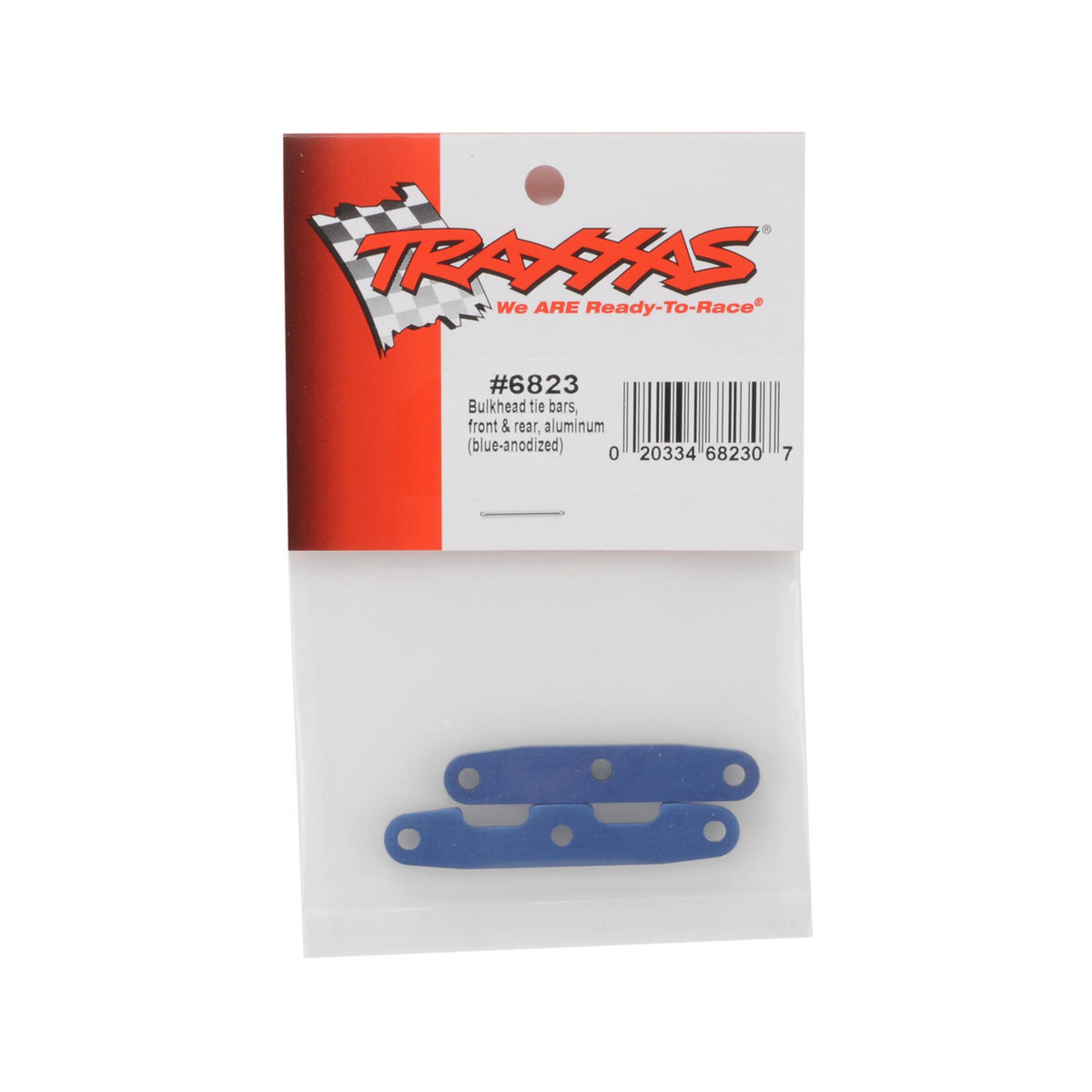 Traxxas #6823 Traxxas Aluminum Bulkhead Front & Rear Tie Bar Set (Blue)