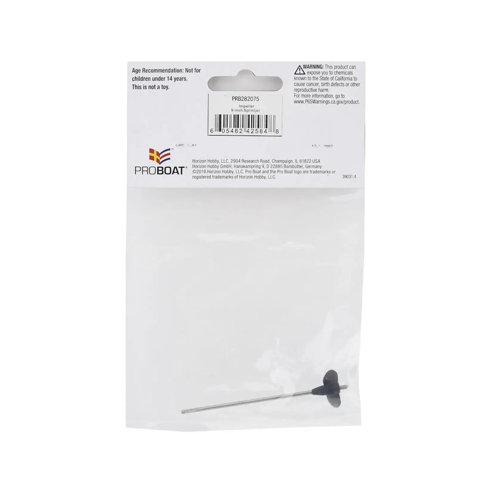 Pro Boat #PRB282075 Pro Boat Sprintjet 9" Impeller