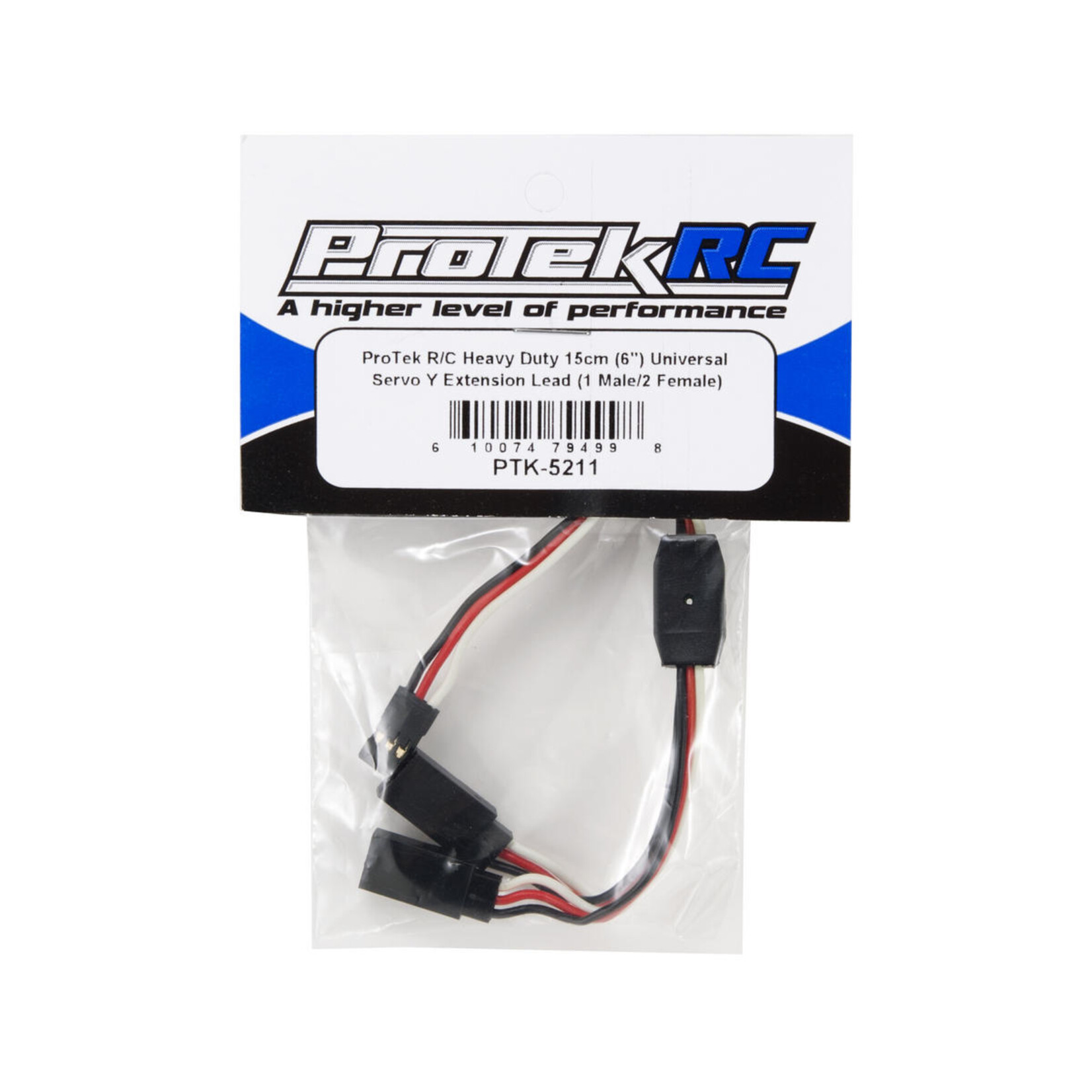 ProTek RC #PTK-5211 ProTek RC Heavy Duty 15cm Universal Servo Y Extension Lead (1 Male/2 Female)
