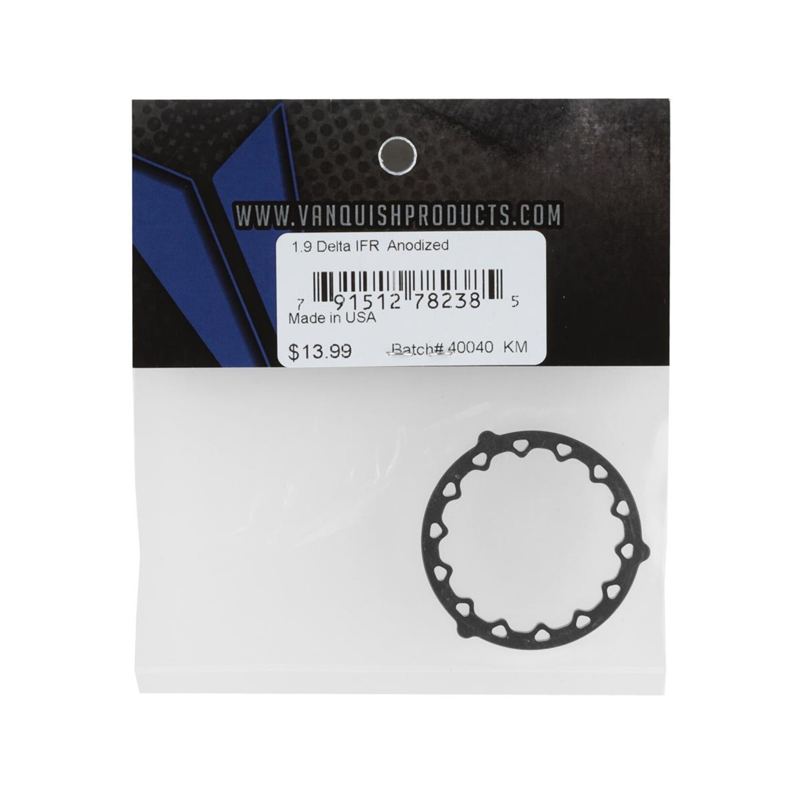 Vanquish Products #VPS05450 Vanquish Products 1.9" Delta IFR Inner Ring (Black)