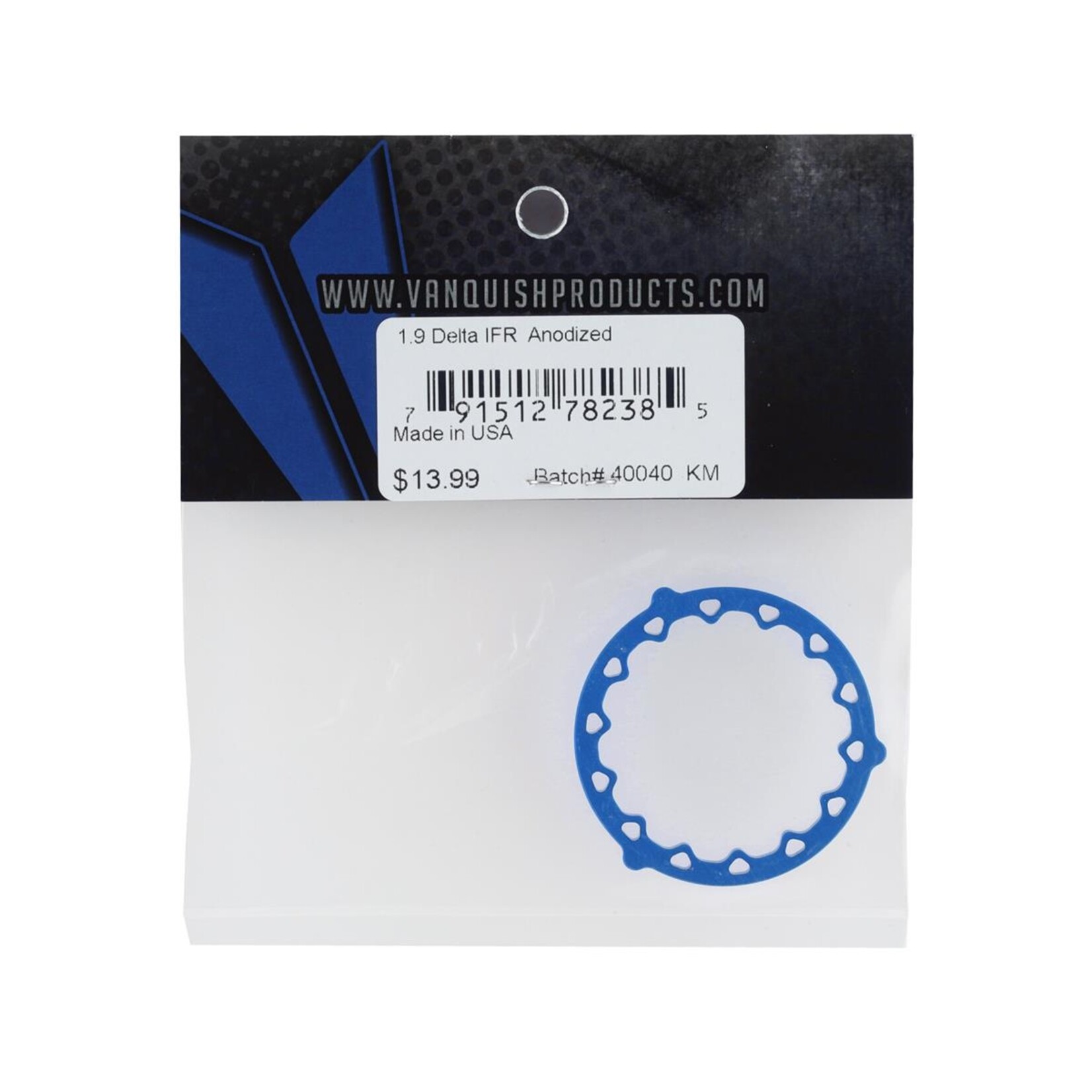 Vanquish Products #VPS05454 Vanquish Products 1.9" Delta IFR Inner Ring (Blue)