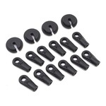 Losi #LOS254034 Losi Super Baja Rey Shock Rod Ends & Spring Cups (12)