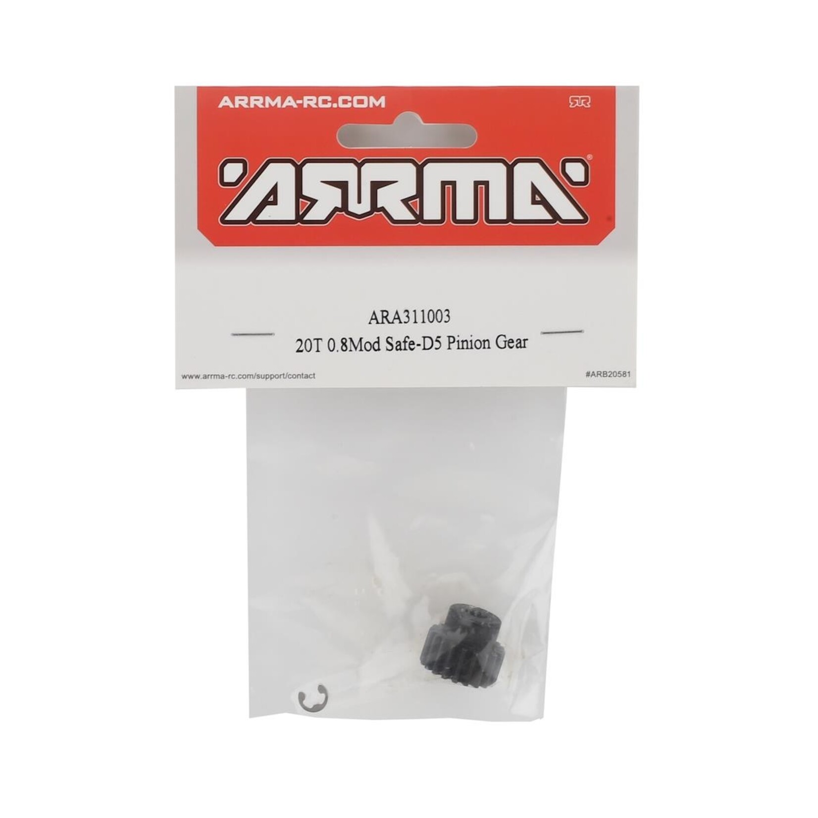 ARRMA Arrma Safe-D5 Steel Mod 0.8 Pinion Gear (20T) #ARA311003