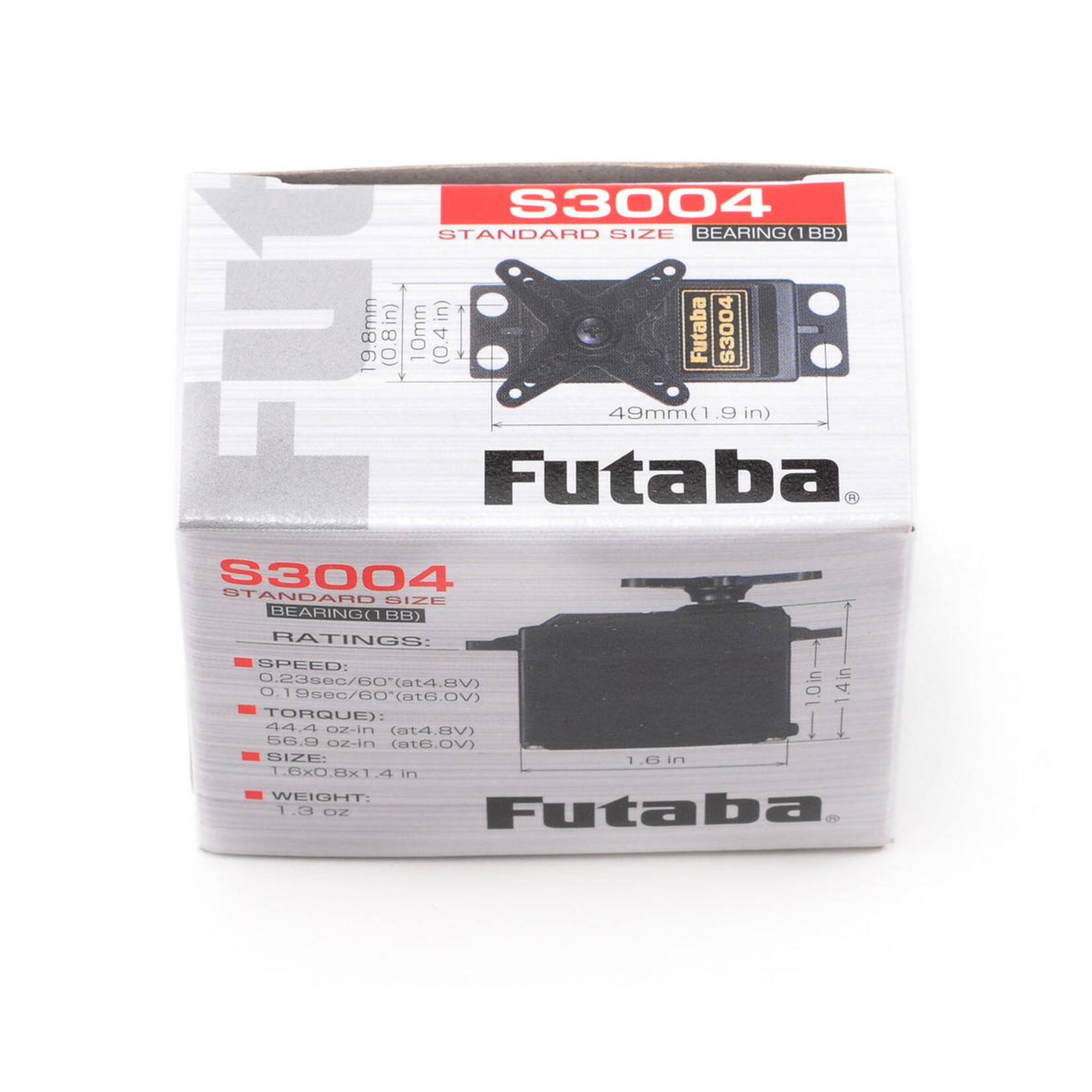 Futaba Futaba S3004 Standard Light Weight Ball Bearing Servo #01102163-1