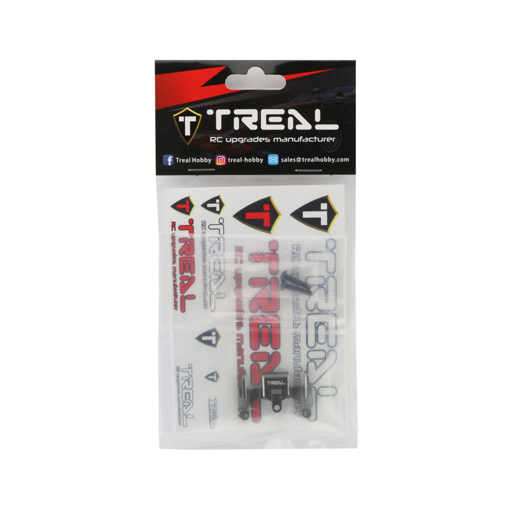 Treal #X003K2CXDN Treal Hobby Axial UTB18 Rear Axle Upper Link Relocation Mount (Black)