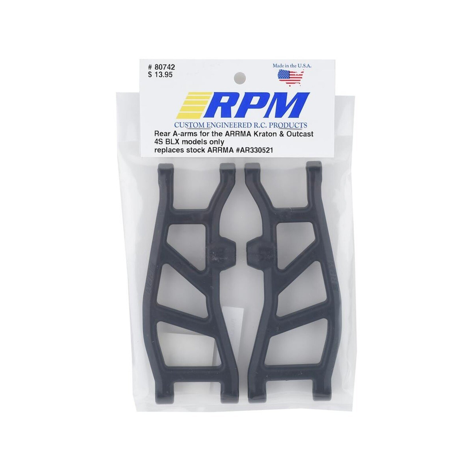 RPM RPM 4S Kraton/Outcast Rear Suspension Arm Set (2) #80742