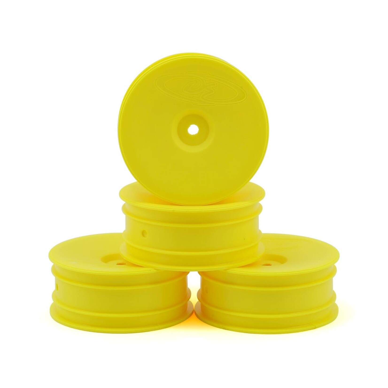 DE Racing DE Racing 12mm Hex "Speedline" 2.2" 1/10 Buggy Front Wheels (4) (B6/RB6) (Yellow) #DER-SB4-AFY