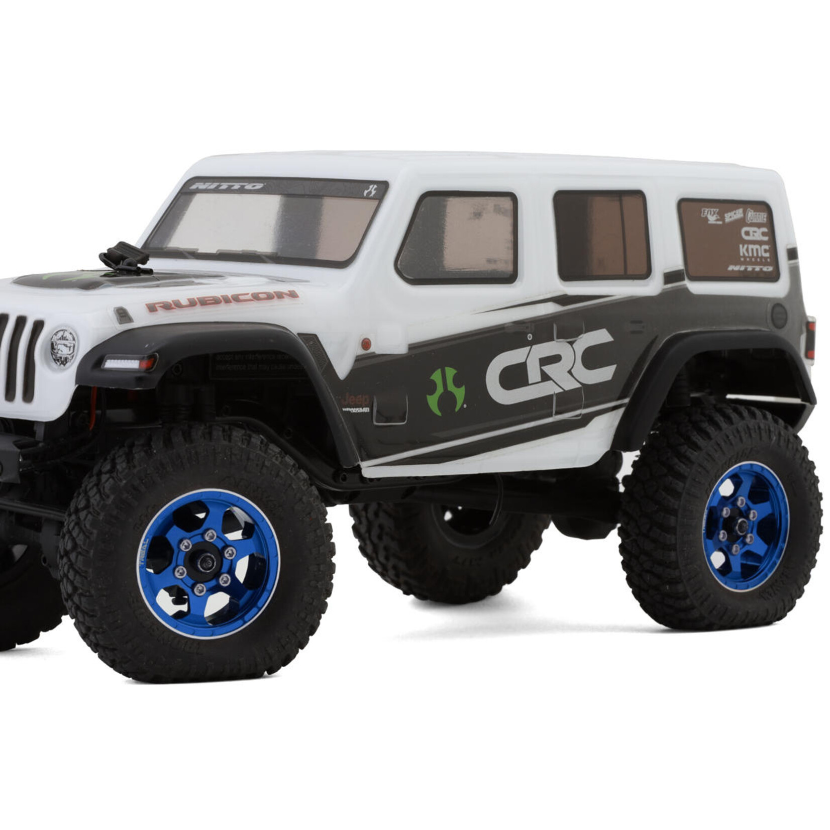 Treal #X00396G6AL Treal Hobby Type D 1.0" Concave 6-Spoke Beadlock Wheels (Blue) (4) (21.2g)