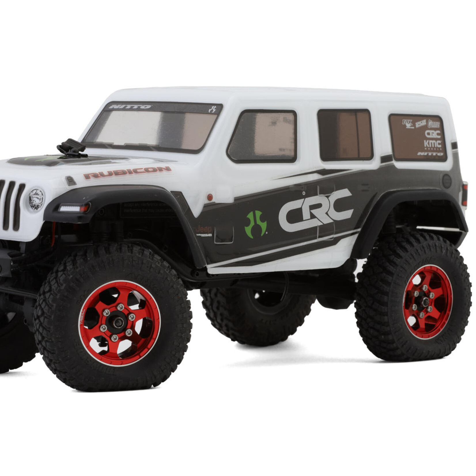 Treal #X00396G6AV Treal Hobby Type D 1.0" Concave 6-Spoke Beadlock Wheels (Red) (4) (21.2g)