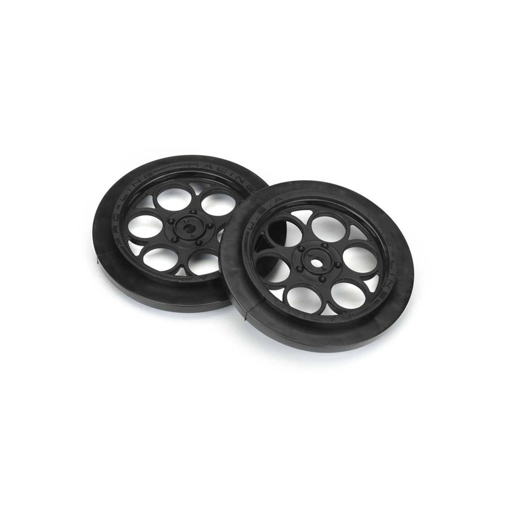 Pro-Line Pro-Line Showtime Front Drag Racing Wheels w/12mm Hex (Black) (2) #2803-03