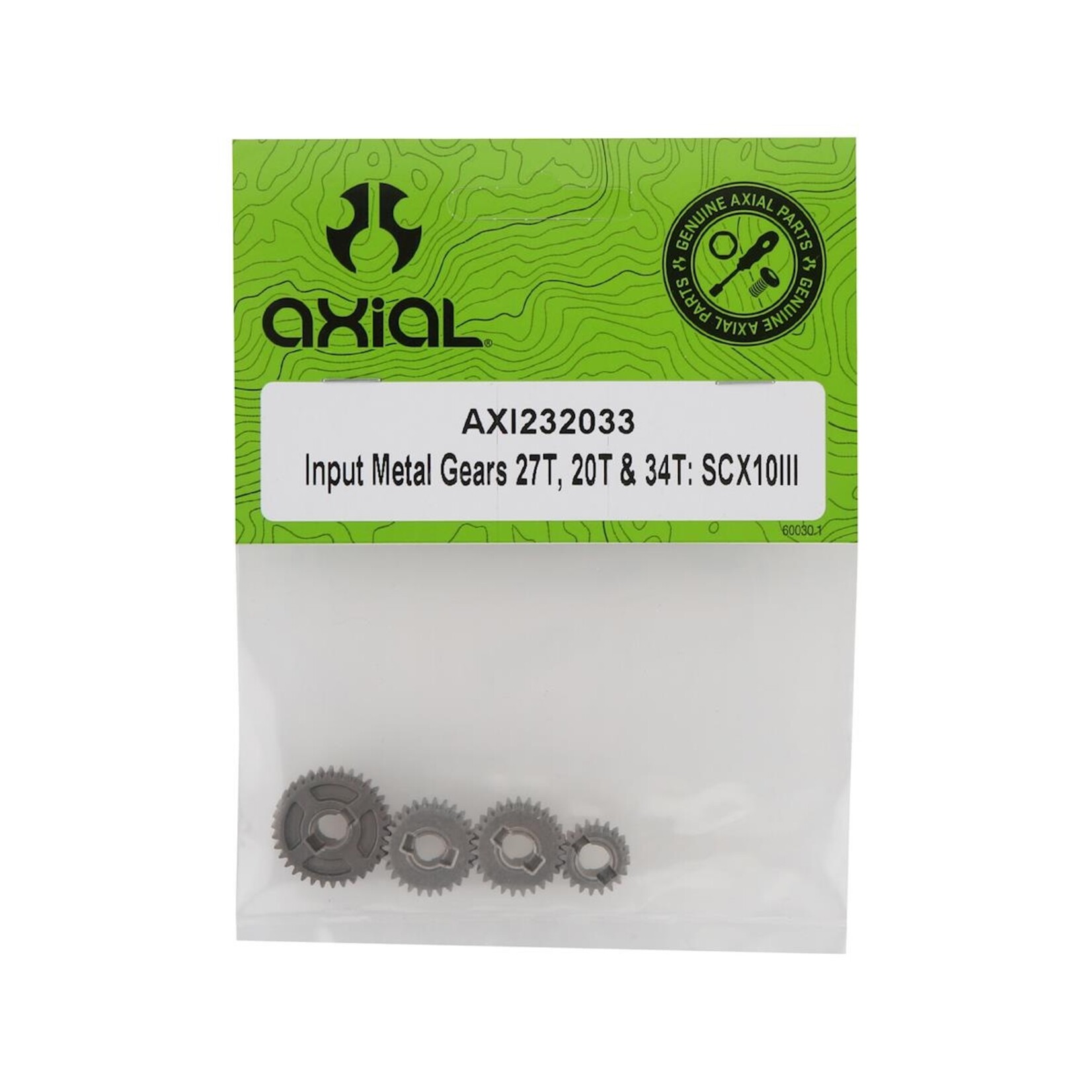 Axial #AXI232033 Axial SCX10 III Metal Input Gear Set