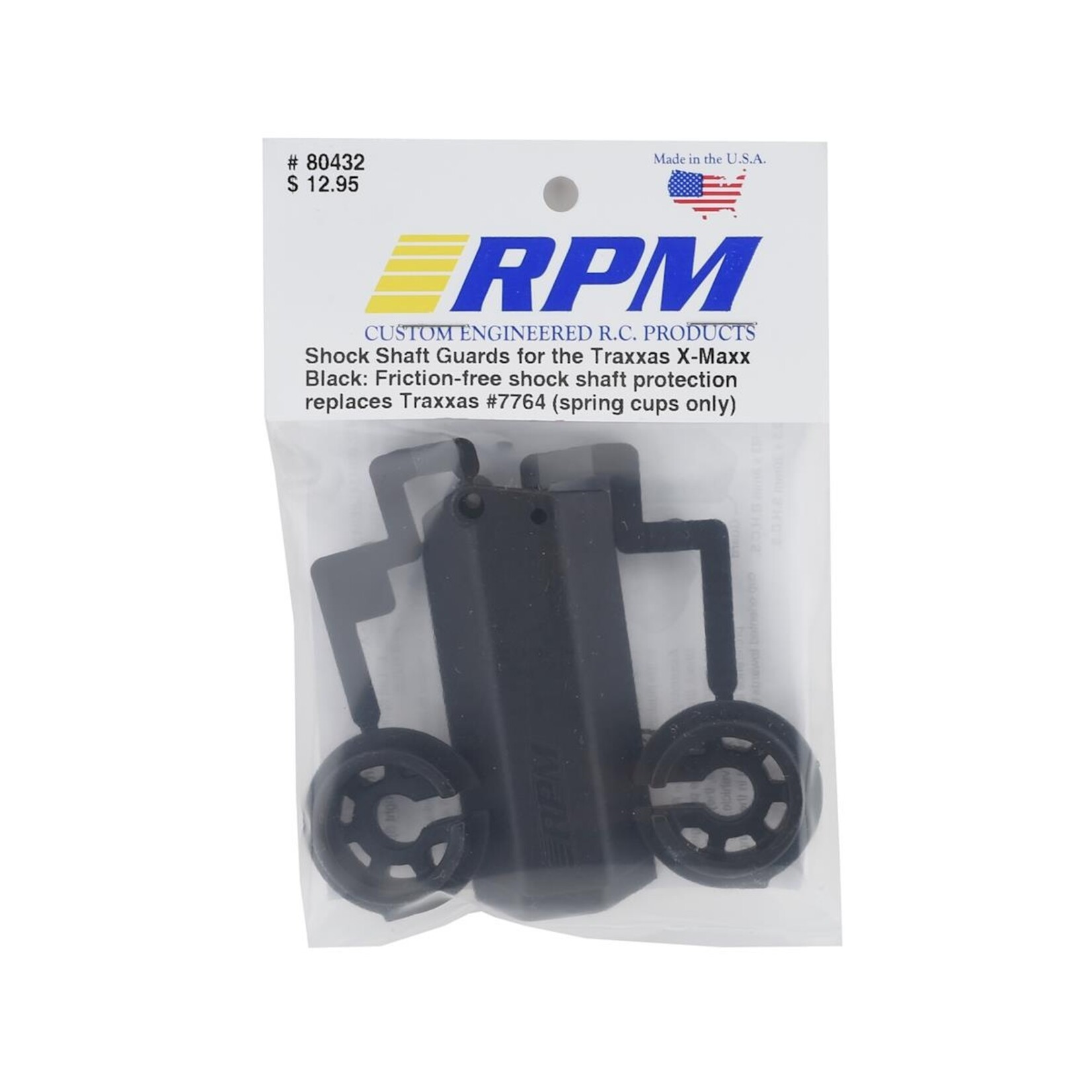 RPM RPM X-Maxx Shock Shaft Guards (Black) #80432