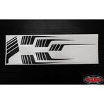 RC4WD #Z-B0226 RC4WD Clean Stripes for 1987 Toyota XtraCab Hard Body (Black)