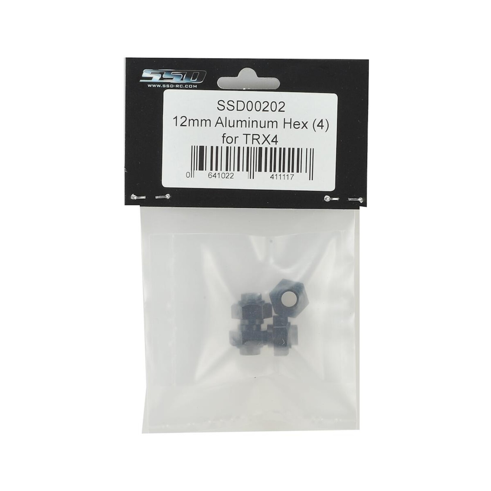 SSD RC #SSD00202 SSD RC TRX-4 12mm Aluminum Hex Set (4)