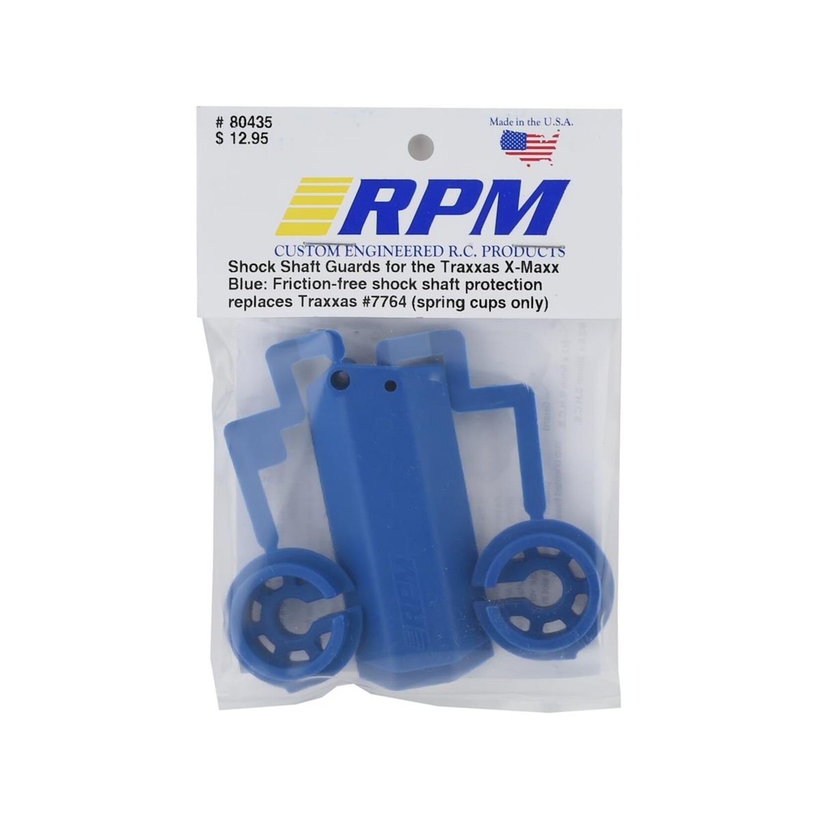 RPM RPM Blue Shock Shaft Guards for Traxxas X-Maxx #80435