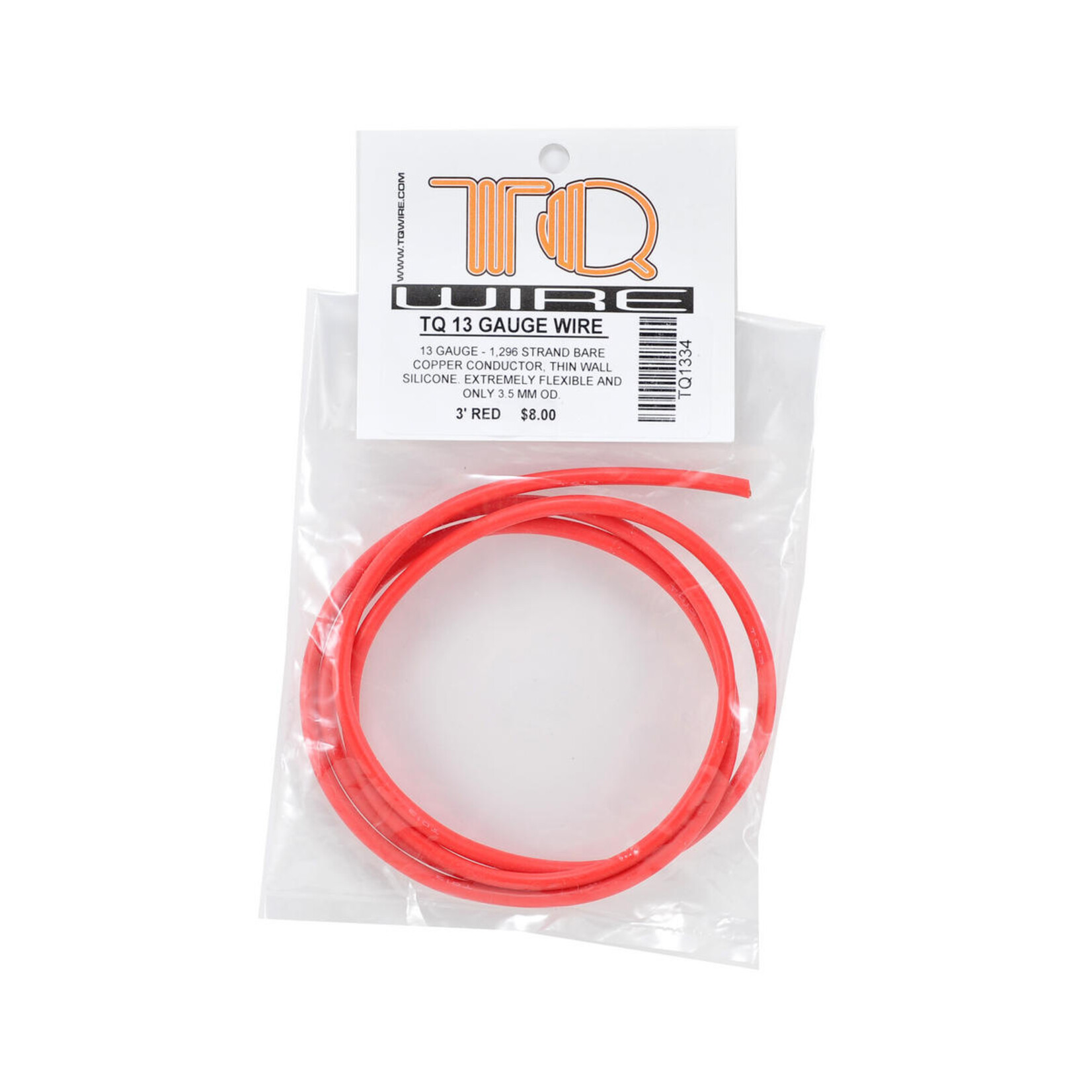 TQ Wire TQ Wire Silicone Wire (Red) (3') (13AWG) #TQ1334