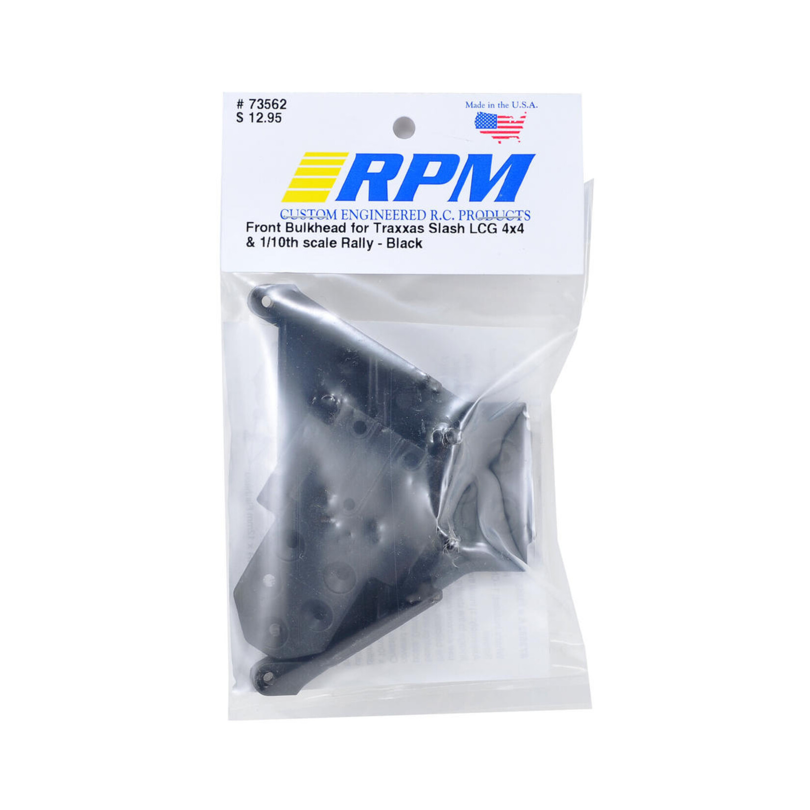 RPM RPM Slash LCG 4x4 Front Bulkhead (Black) #73562