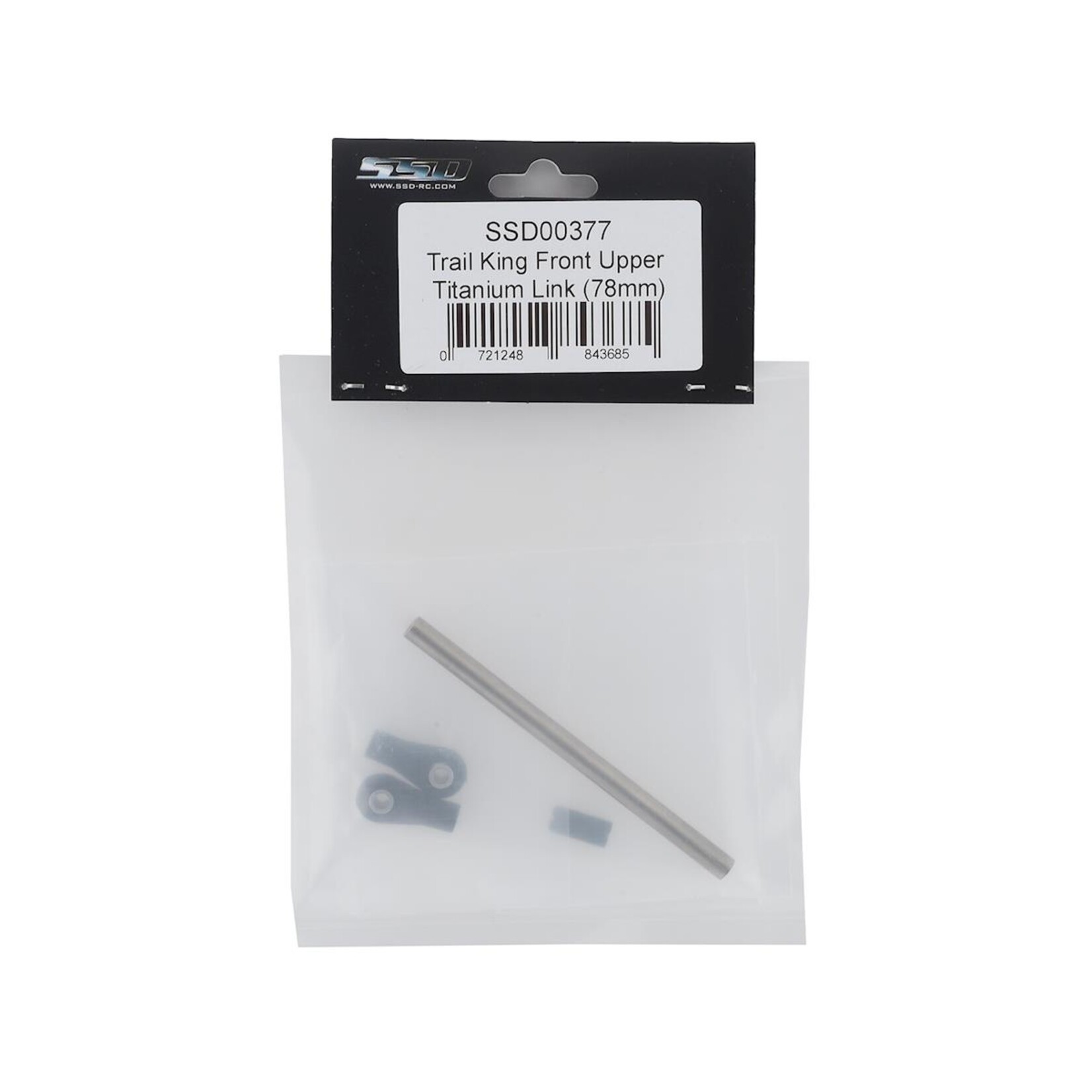 SSD RC #SSD00377 SSD RC Trail King 78mm Titanium Front Upper Link