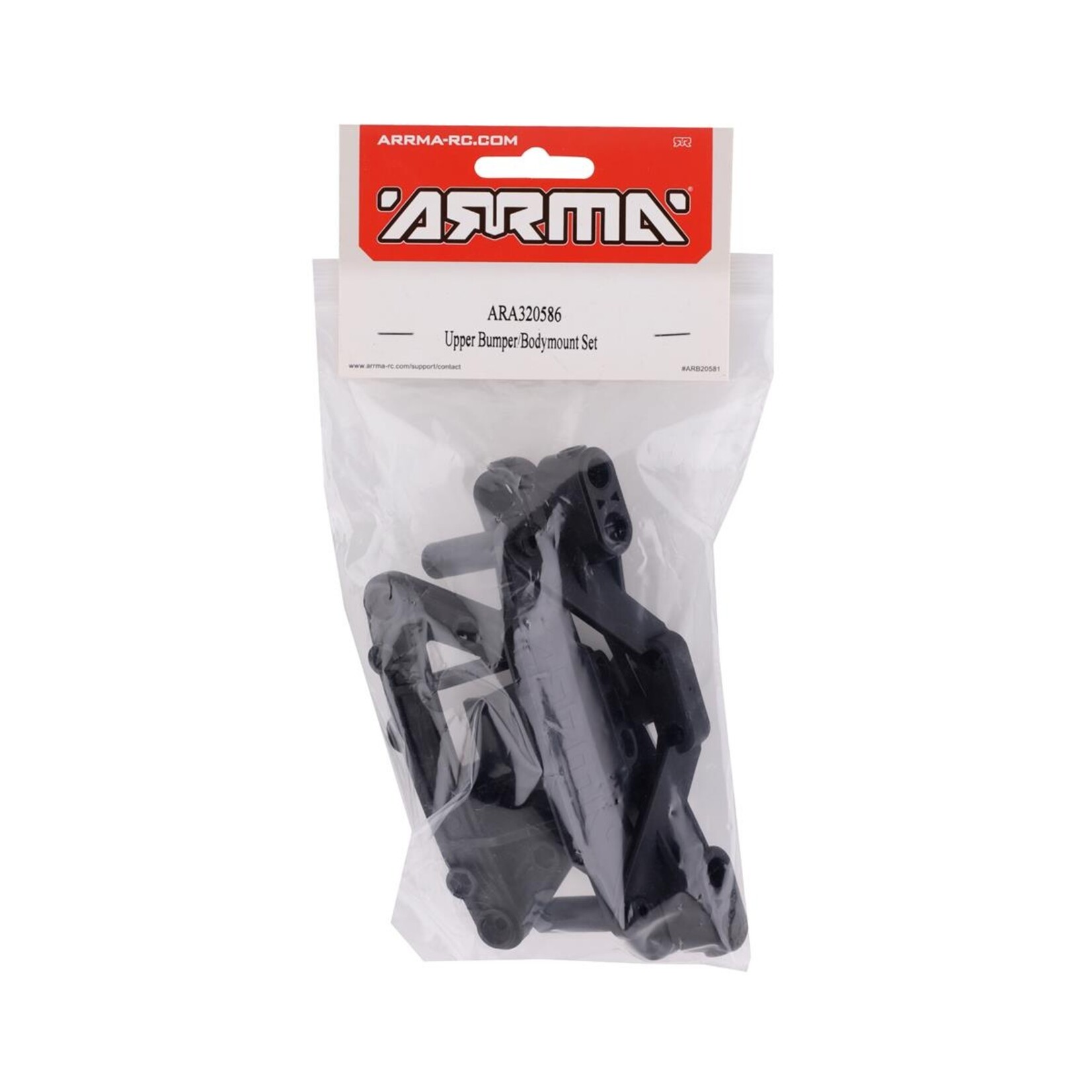 ARRMA Arrma Infraction Mega/Vendetta 3S BLX Upper Bumper/Body Mount Set #ARA320586