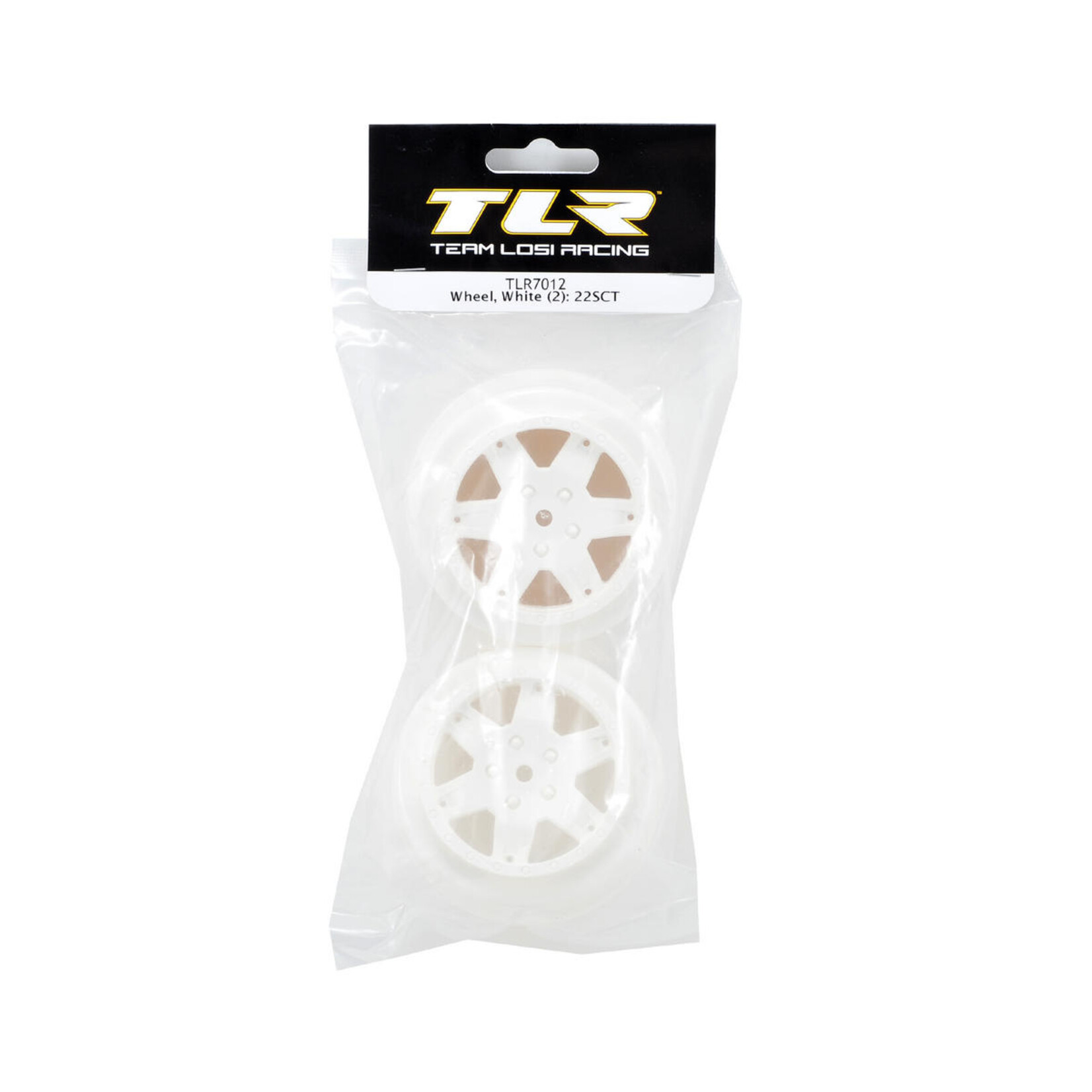 TLR Team Losi Racing 12mm Hex Short Course Wheels (White) (2) (22SCT/TEN-SCTE) #TLR7012