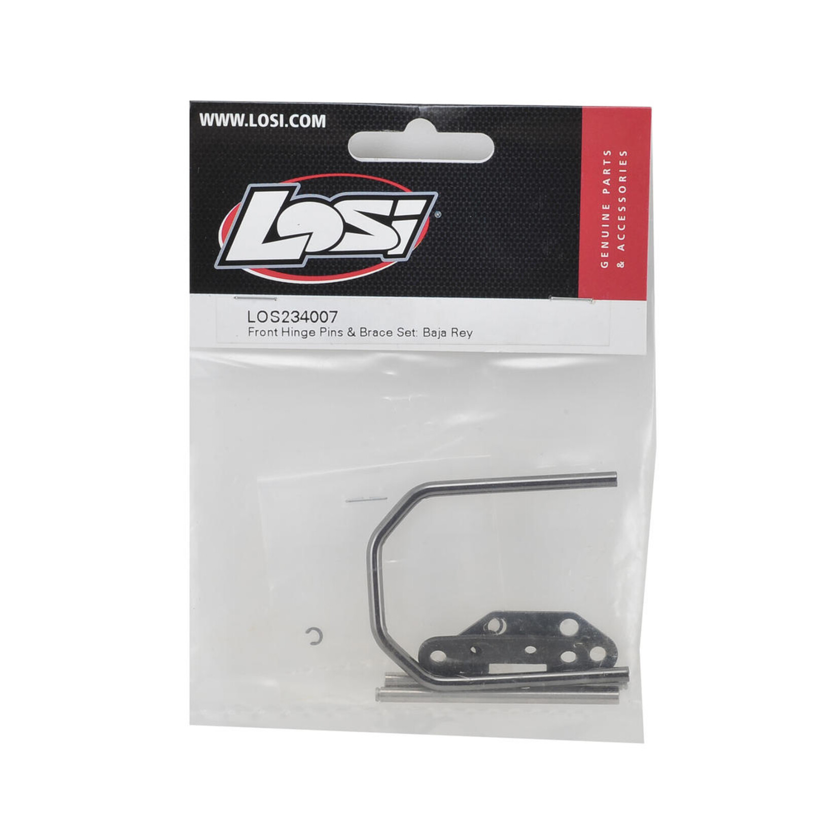 Losi #LOS234007 Losi Baja Rey Front Hinge Pins & Brace Set