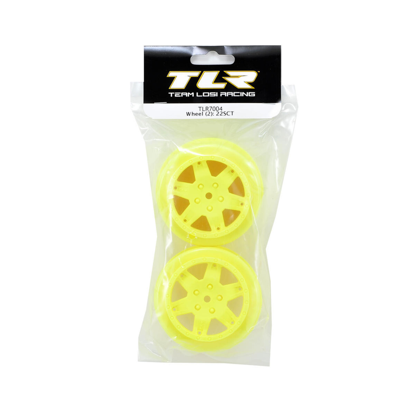 TLR Team Losi Racing 12mm Hex Short Course Wheels (Yellow) (2) (22SCT/TEN-SCTE) #TLR7004