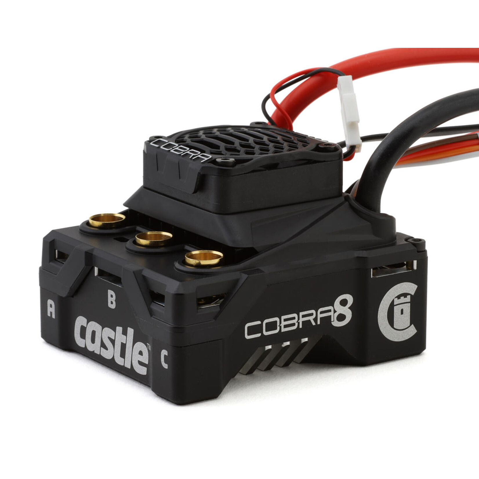 Castle Creations #010-0172-04 Castle Creations Cobra 8 6S 1/8 Scale Brushless Motor & ESC Combo (2200Kv) w/1515 V2 Sensored Motor (Limited Edition Gold)
