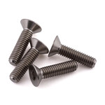 ProTek RC #PTK-T-5086 ProTek RC 3x12mm "Grade 5" Titanium Flat Head Hex Screw (4)