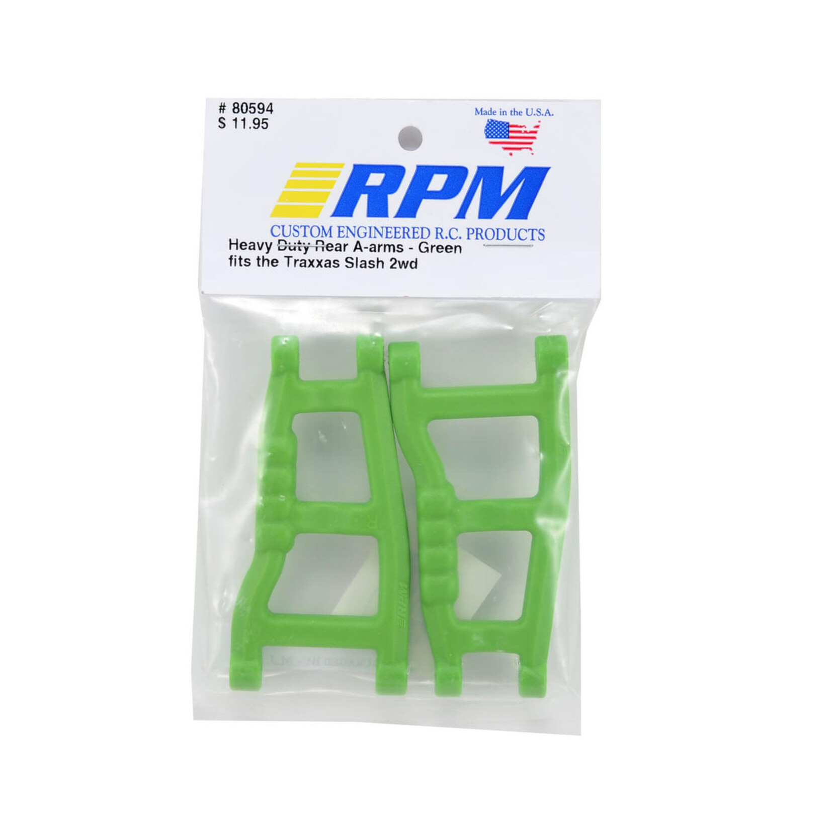 RPM RPM Traxxas Slash 2WD Rear A-Arms (Green) (2) #80594