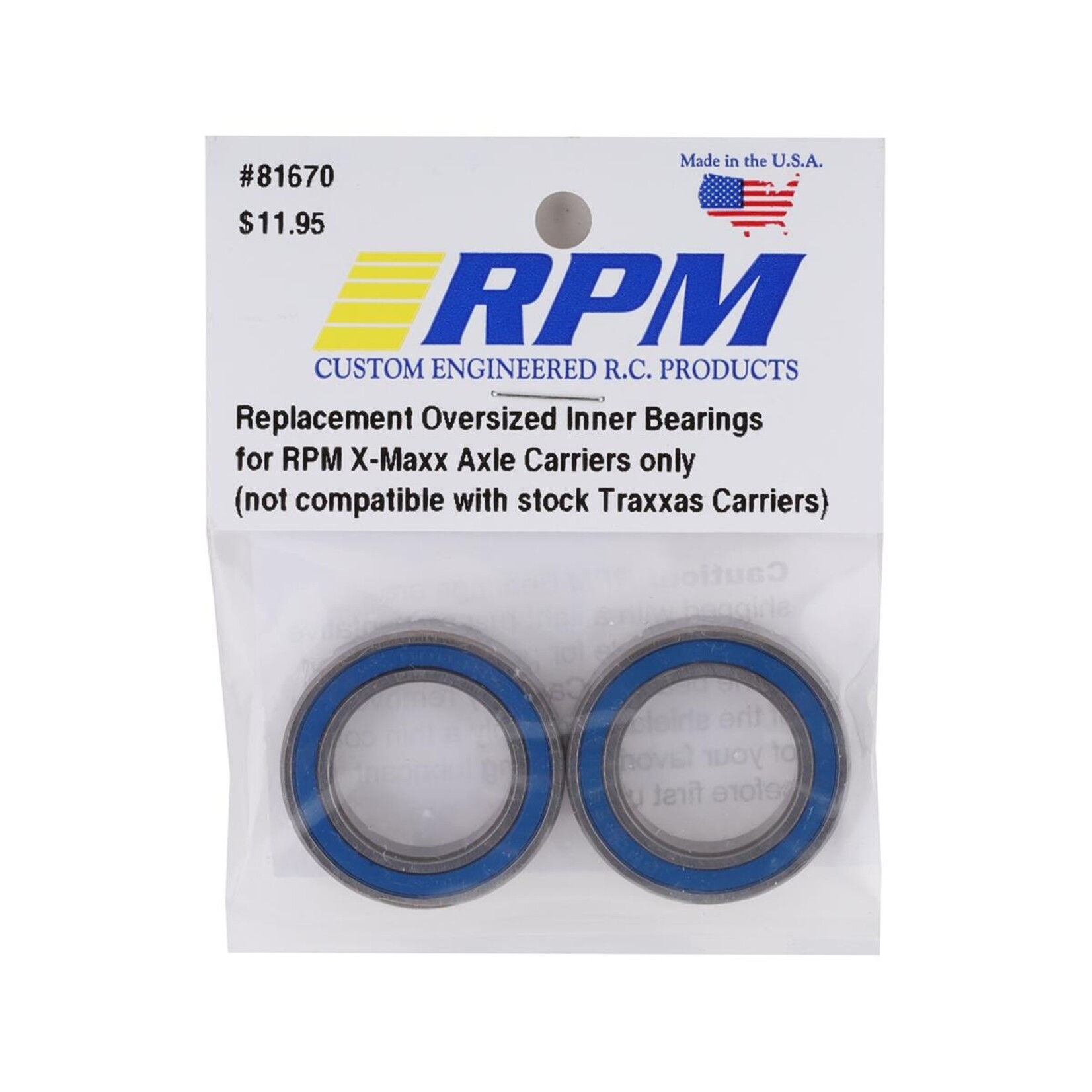 RPM RPM Traxxas X-Maxx 20x32x7mm Oversized Inner Bearing (2) #81732
