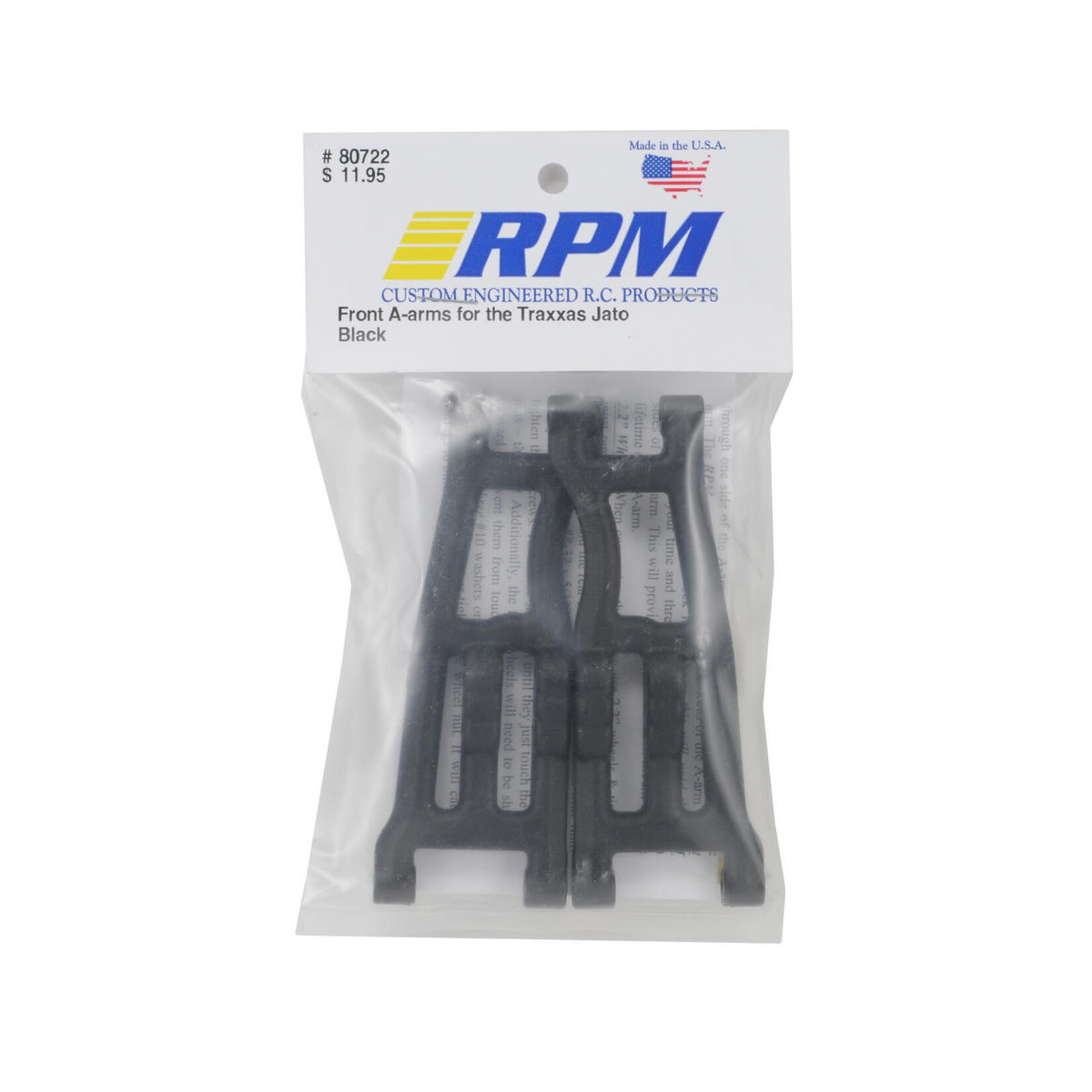 RPM RPM Jato Front A-Arms (Black) (2) #80722