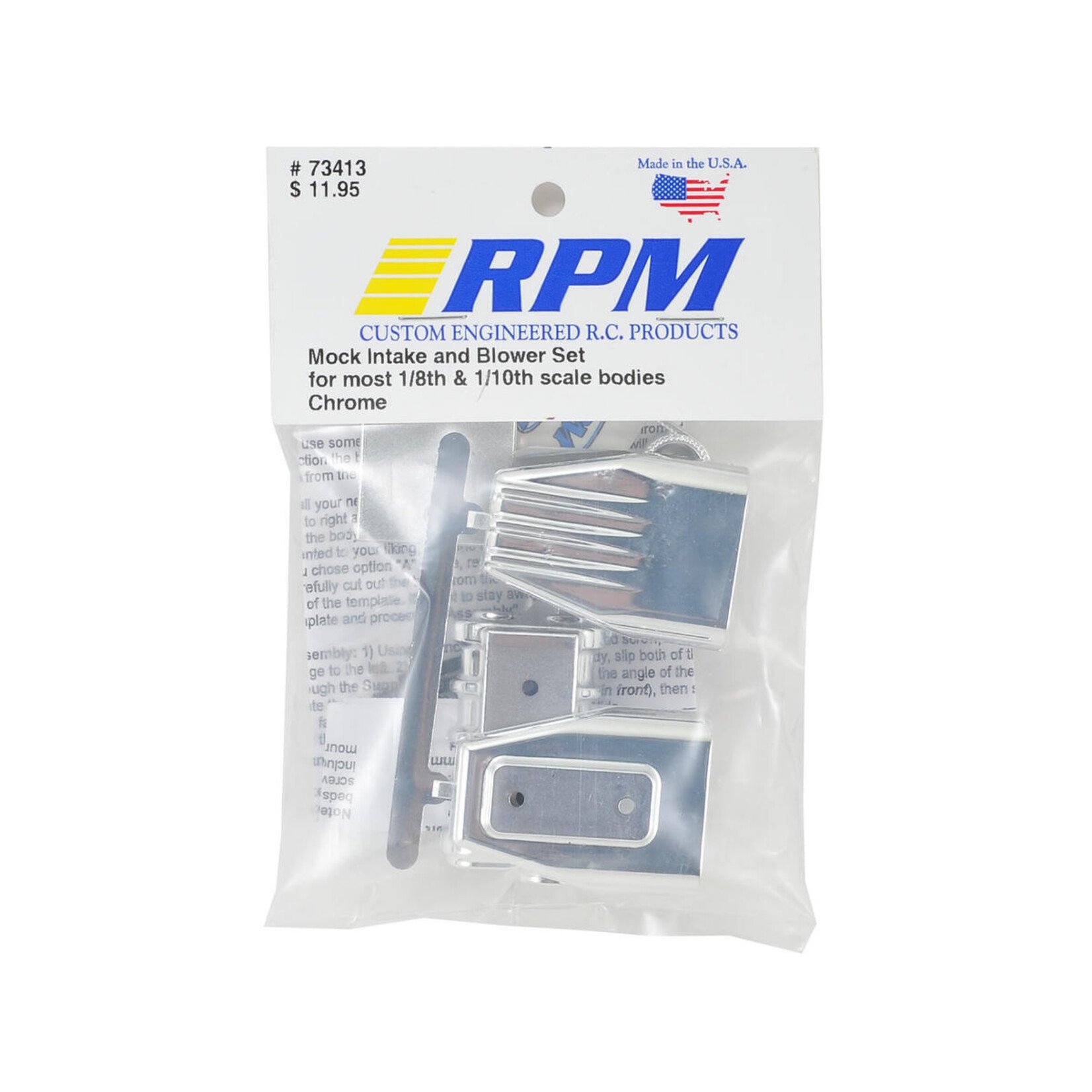 RPM RPM Mock Intake & Blower Set (Chrome) #73413