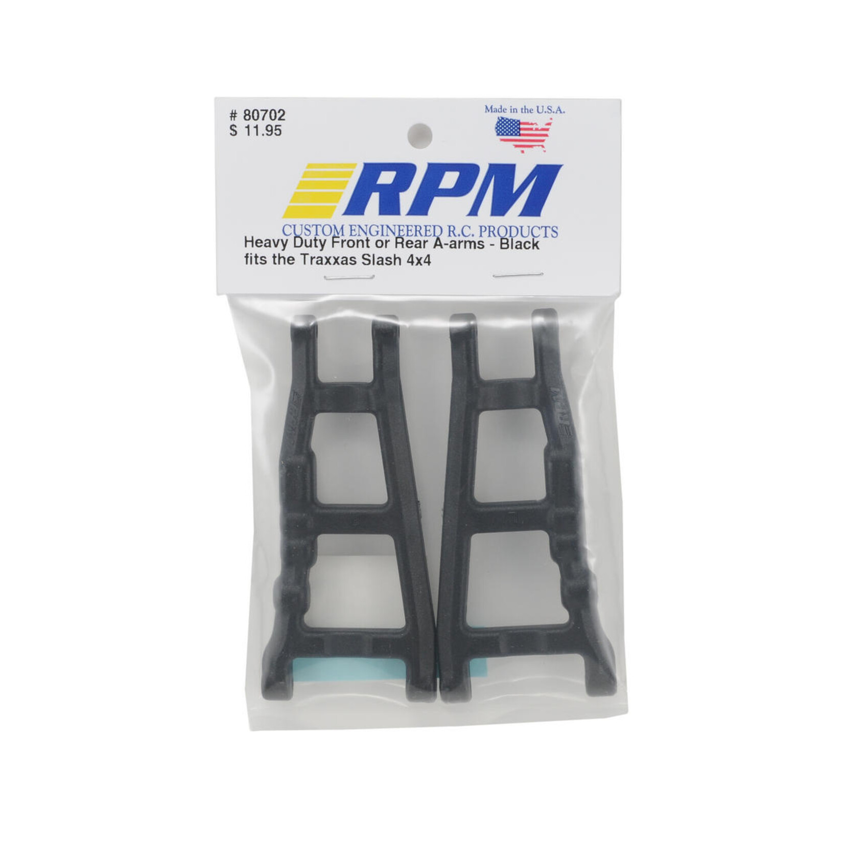 RPM RPM Traxxas Slash 4x4 Front/Rear A-Arms (Black)  #80702