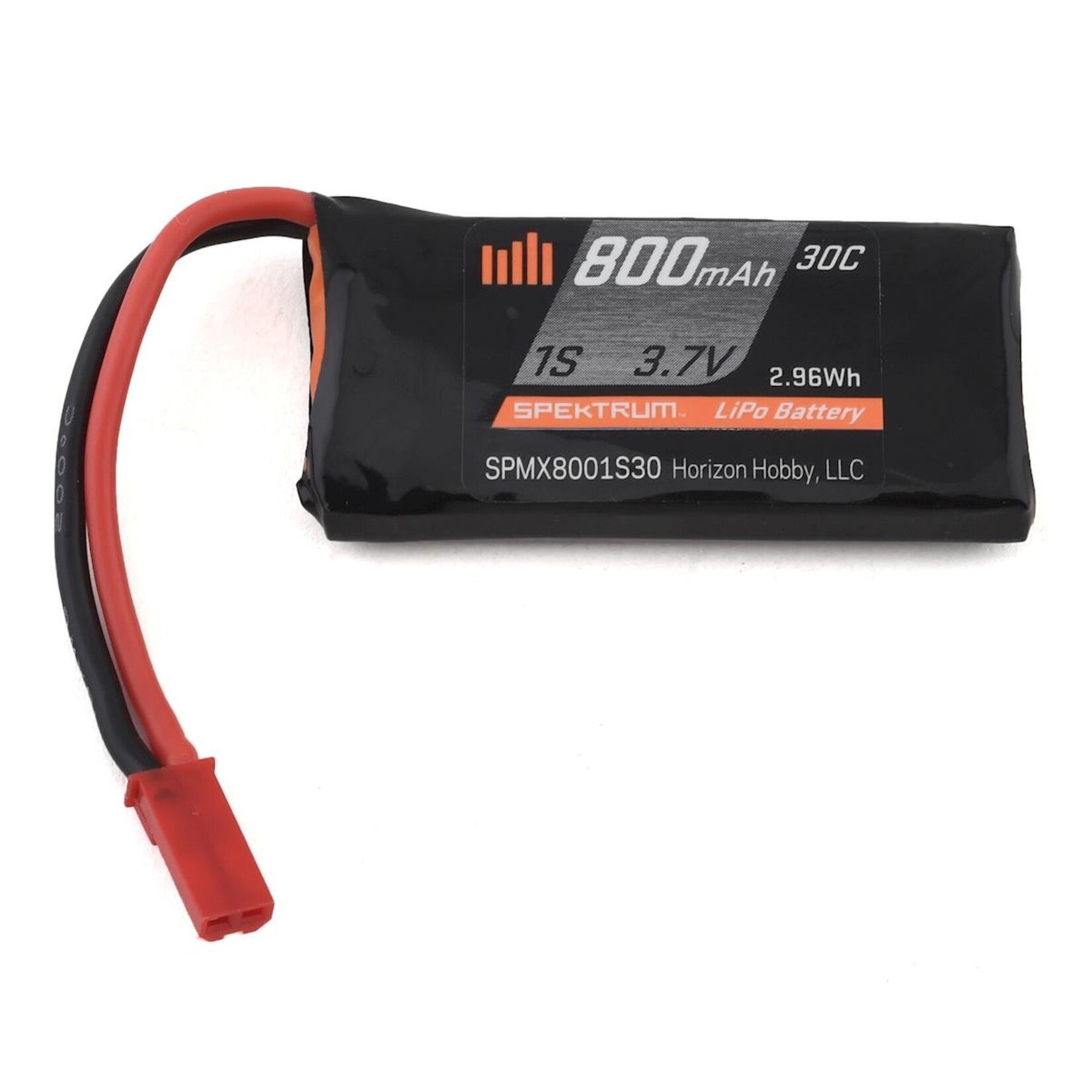 Spektrum #SPMX8001S30 Spektrum RC 1S LiPo 30C LiPo Battery (3.7V/800mAh) w/JST Connector